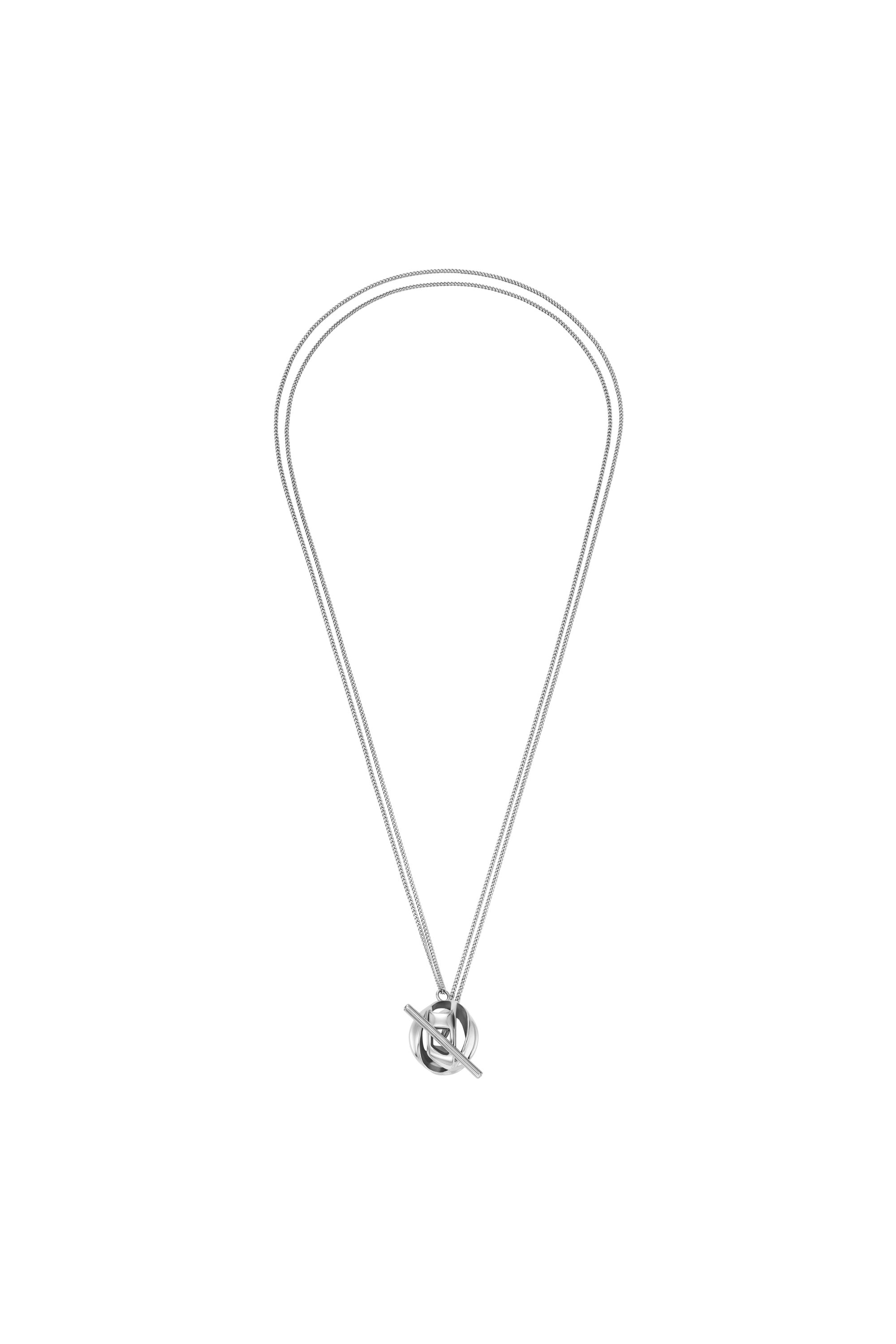 Diesel - DX1716040, Collier pendentif en acier inoxydable Mixte in Gris argent&eacute; - 1