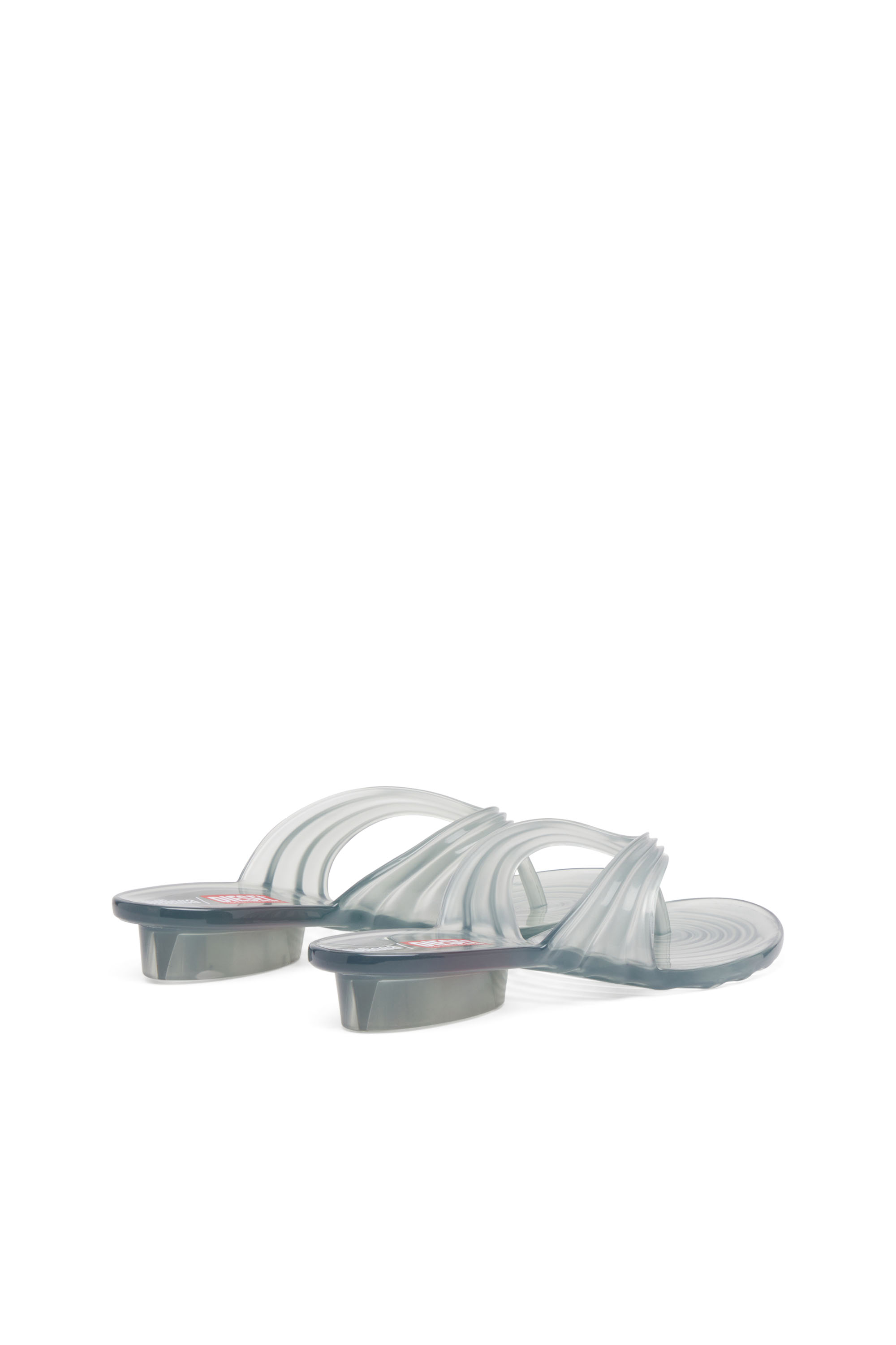 Diesel - MELISSA QUANTUM THONG, Tong sculpturale en Melflex® Femme in Gris - 3