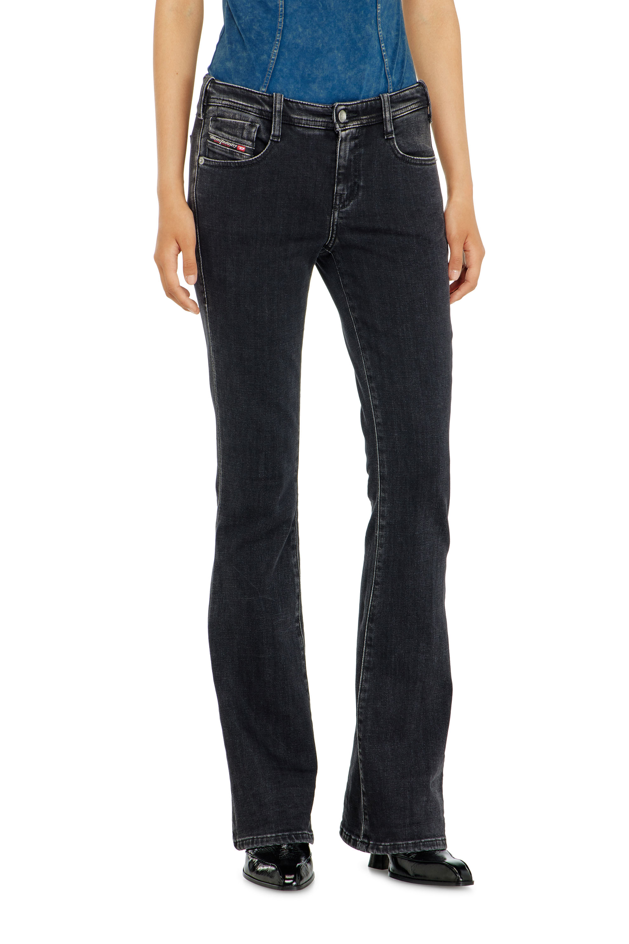 Diesel - Bootcut Jeans 1969 D-Ebbey 09P75 Femme, Noir/Gris fonc&eacute; - Image 4