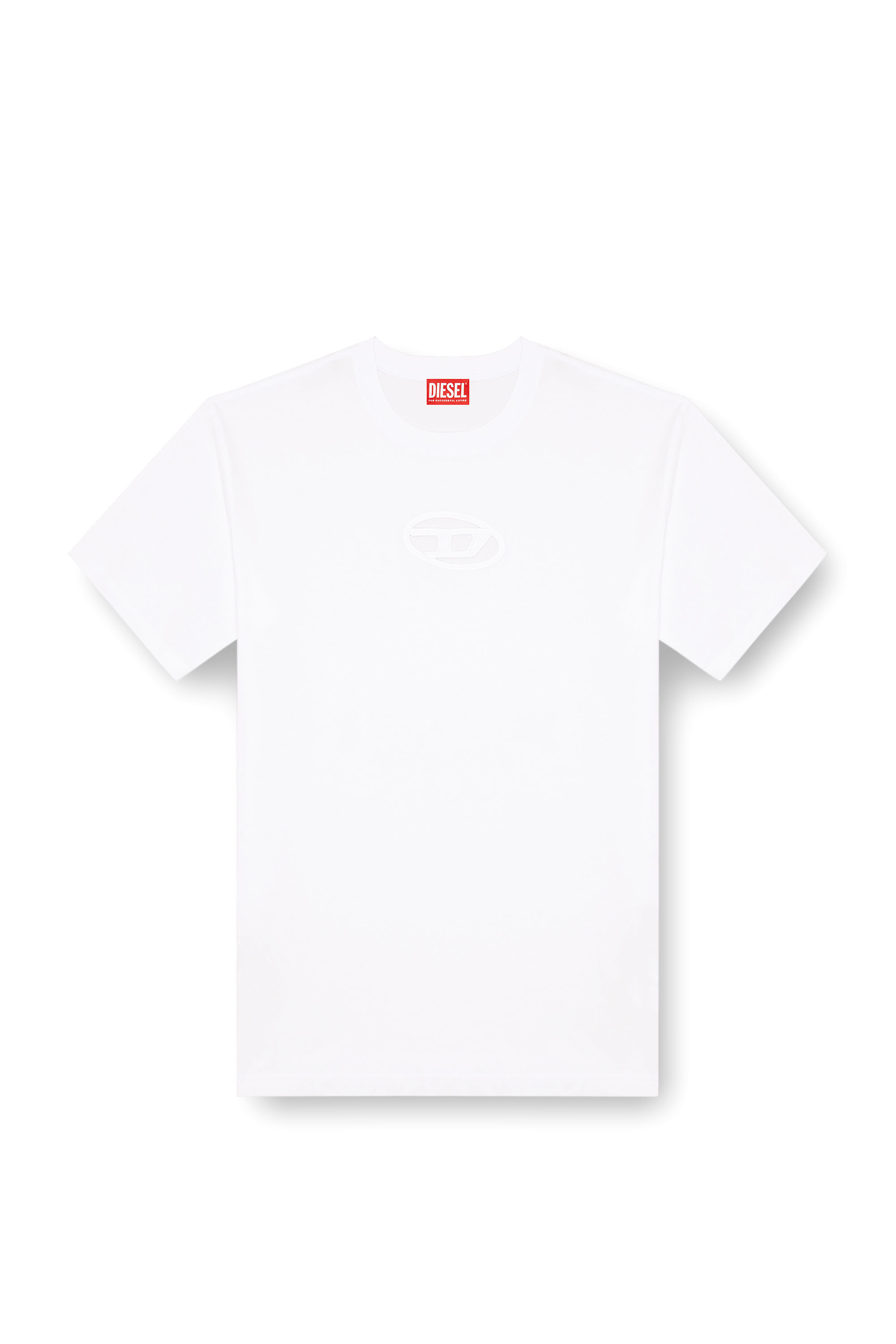 Diesel - T-BOXT-OD, Mixte T-shirt avec Oval D brodé in Blanc - Image 6