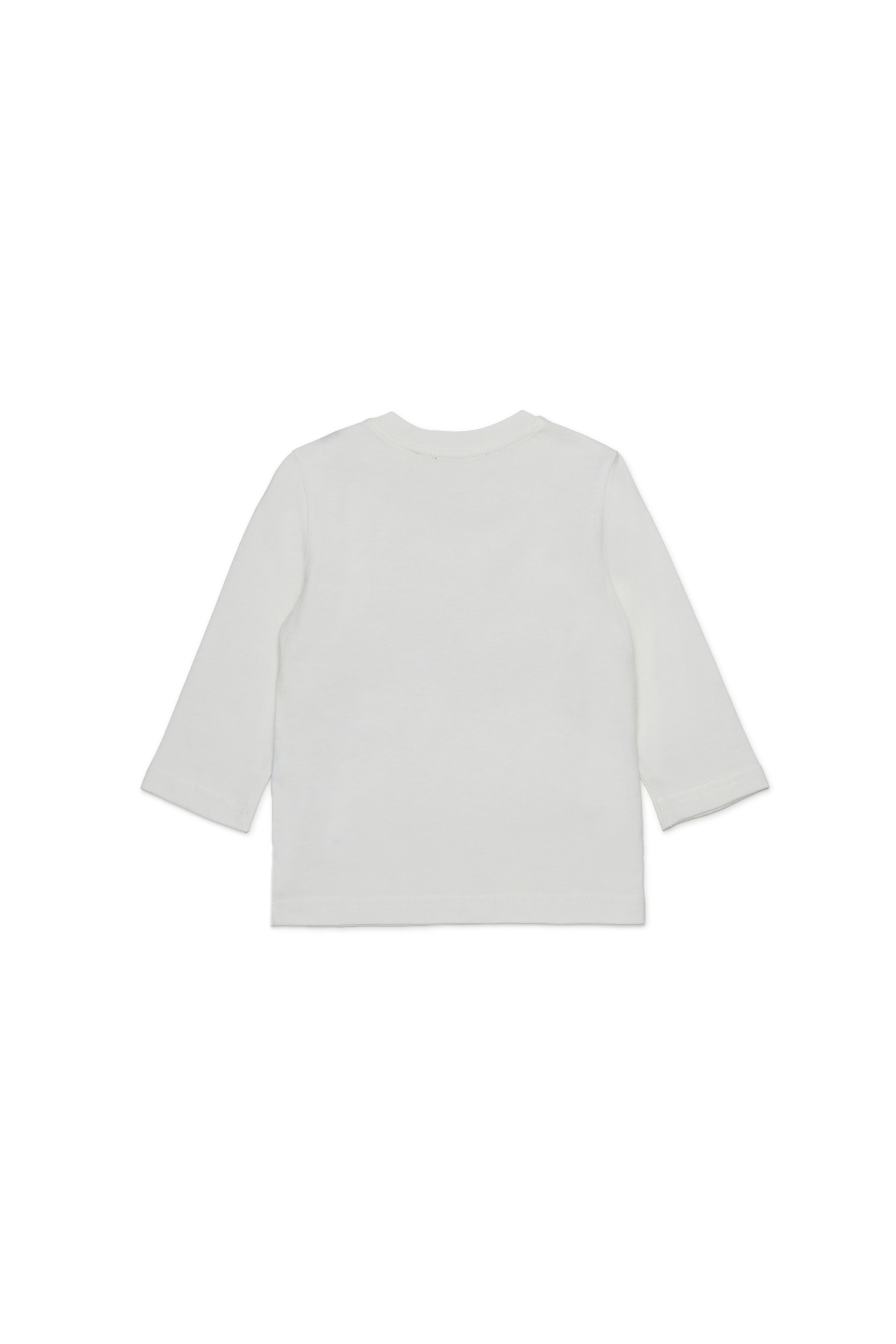 Diesel - TRAVONB, T-shirt en coton avec imprimé Homme in Blanc - 2