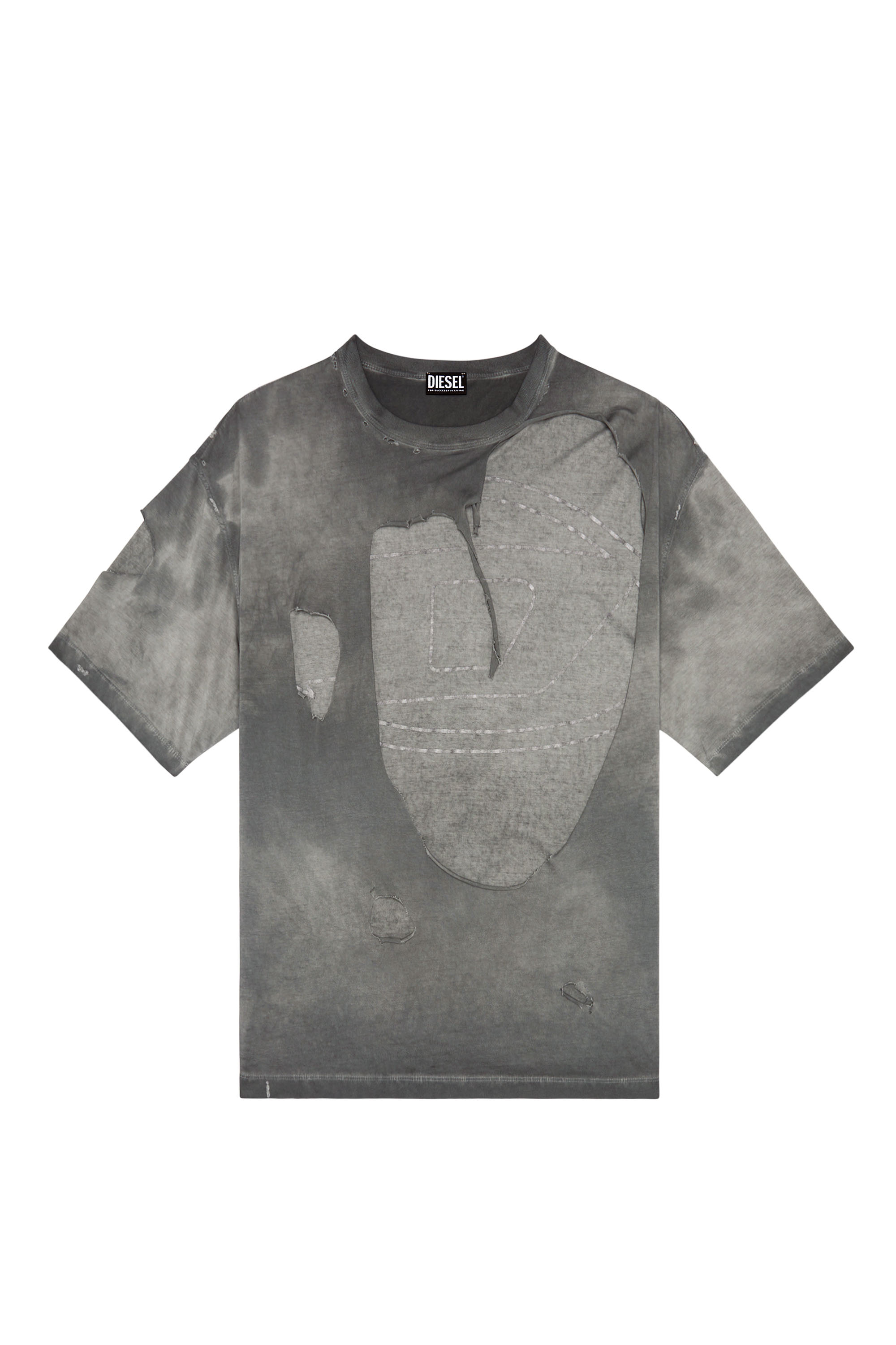 Diesel - T-ASHY, Dark grey - Image 3