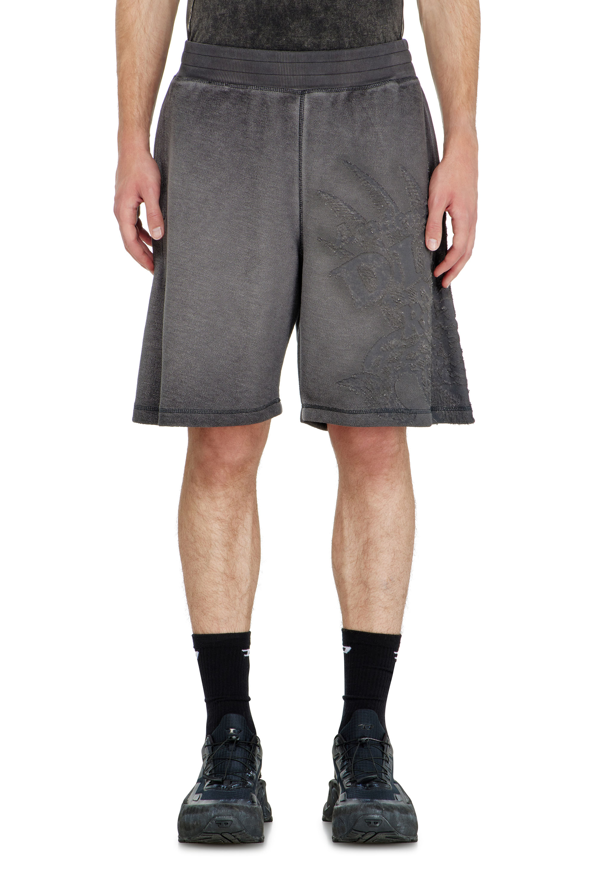 Diesel - P-RAWCROW, Short pants avec motifs d&eacute;vor&eacute; Homme in ToBeDefined - 3