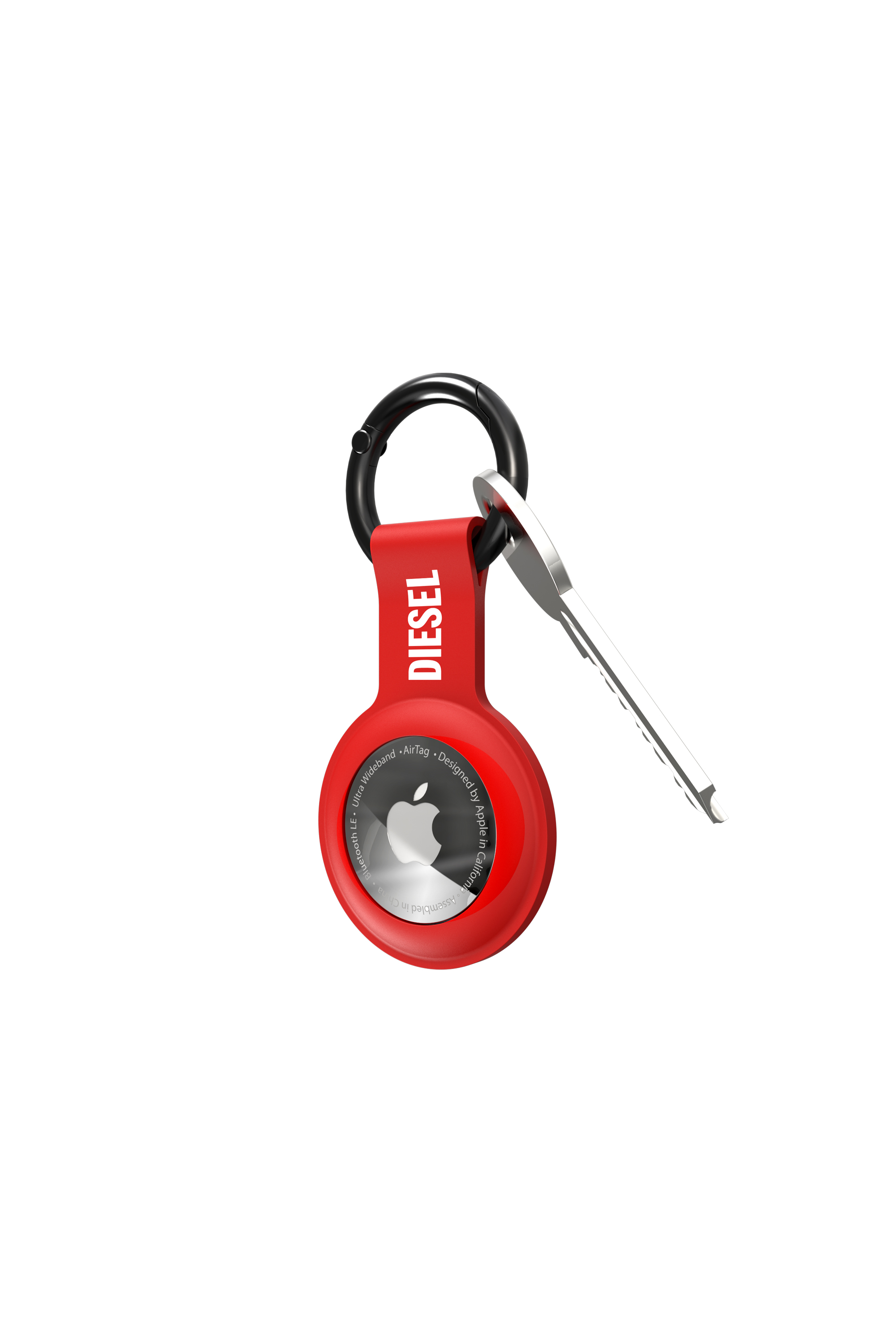 Diesel - 48316 SILICONE CASE, &Eacute;tui en silicone pour Airtag Mixte in Rouge - 3