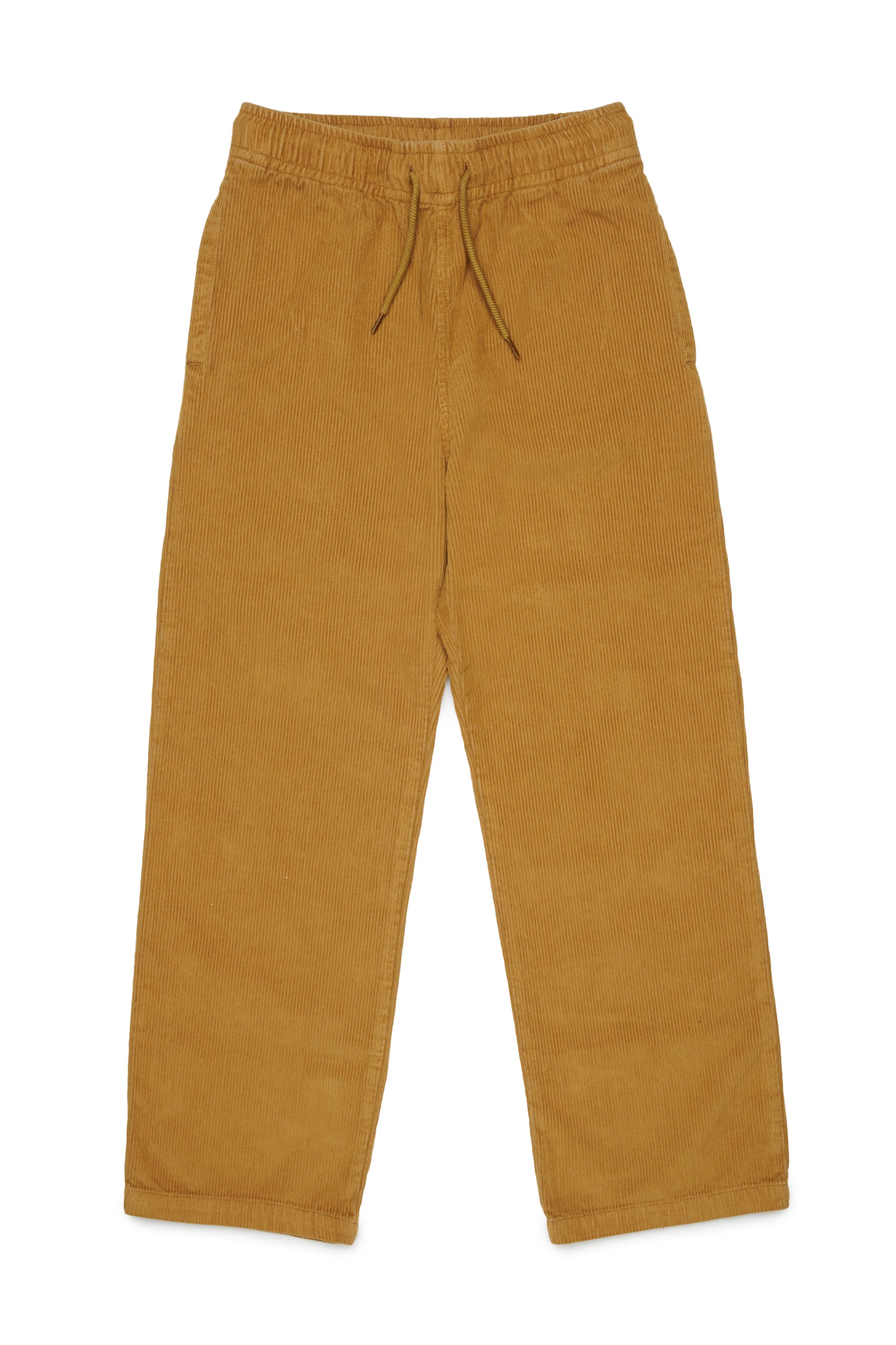 Diesel - PMILL, Pantalon en velours c&ocirc;tel&eacute; avec taille &agrave; coulisse Homme in Marron - 1