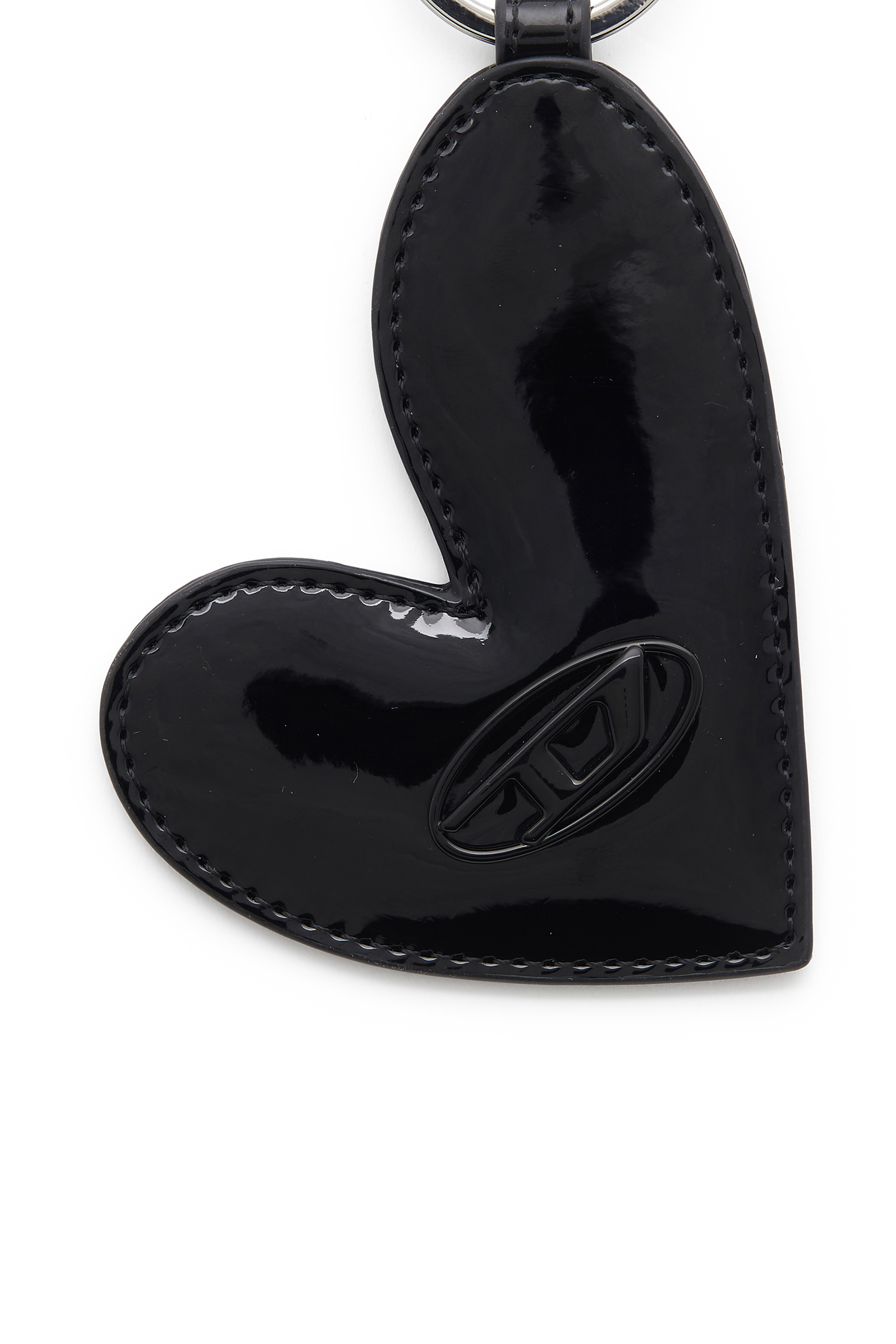 Diesel - PLAY HEART MIRROR, Breloque en forme de c&oelig;ur avec finition brillante Femme in Noir - 3