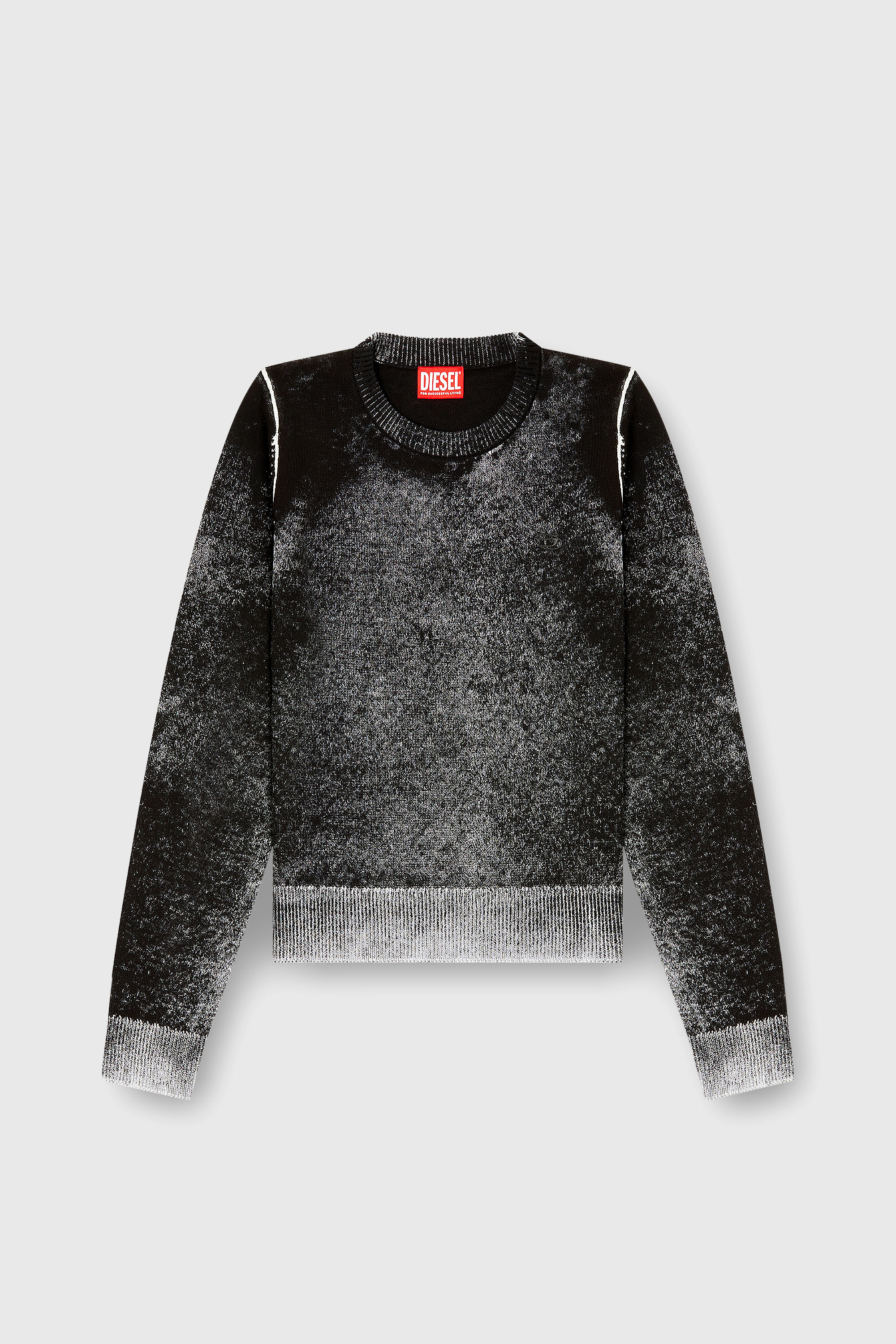 Diesel - M-LOVRE, Pull avec impression invers&eacute;e d&eacute;lav&eacute;e Femme in Polychrome - 2