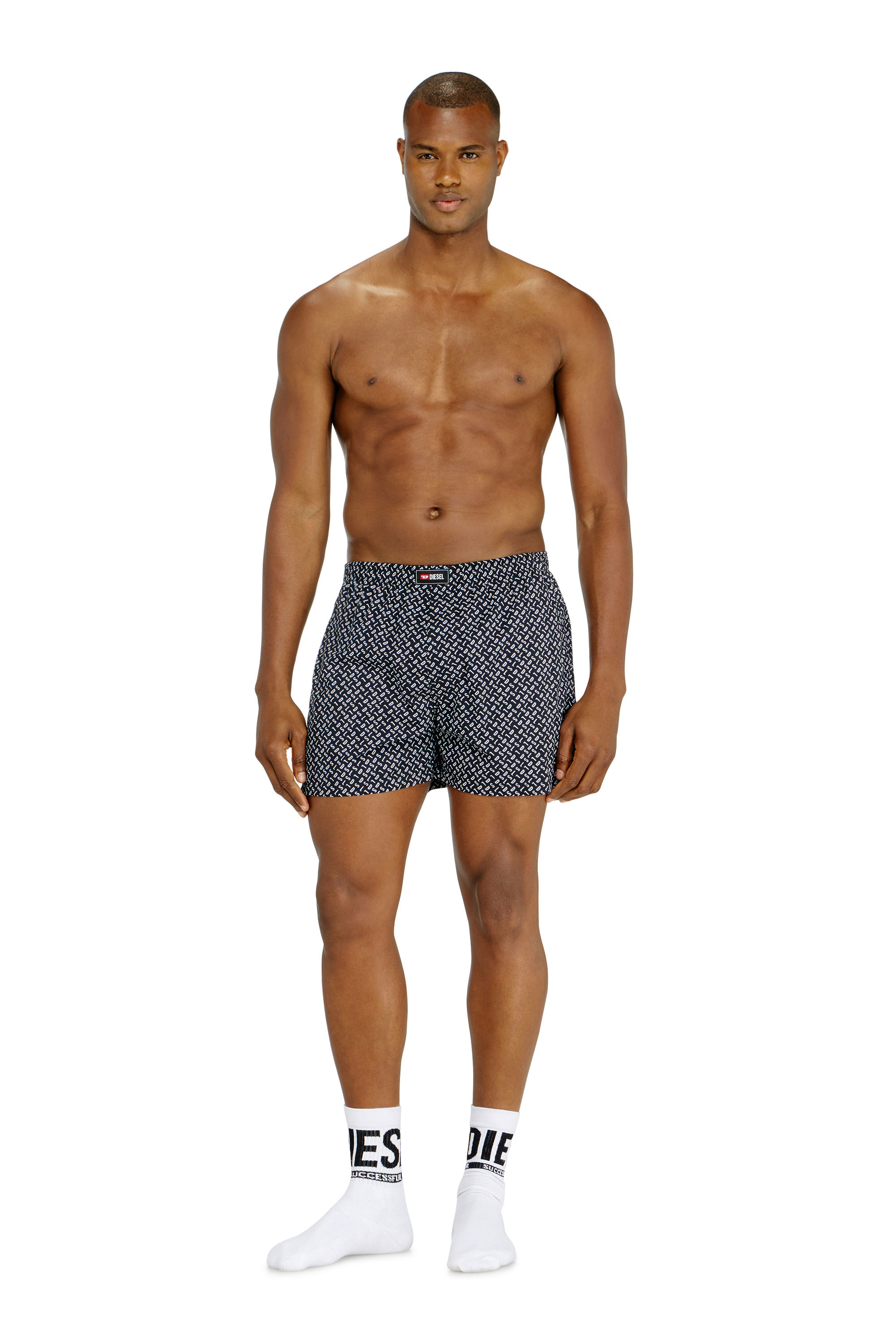 Diesel - RYAN-D-CORE-3PACK, Lot de trois boxers en coton unis et imprim&eacute; all-over DSL Homme in Polychrome - 2