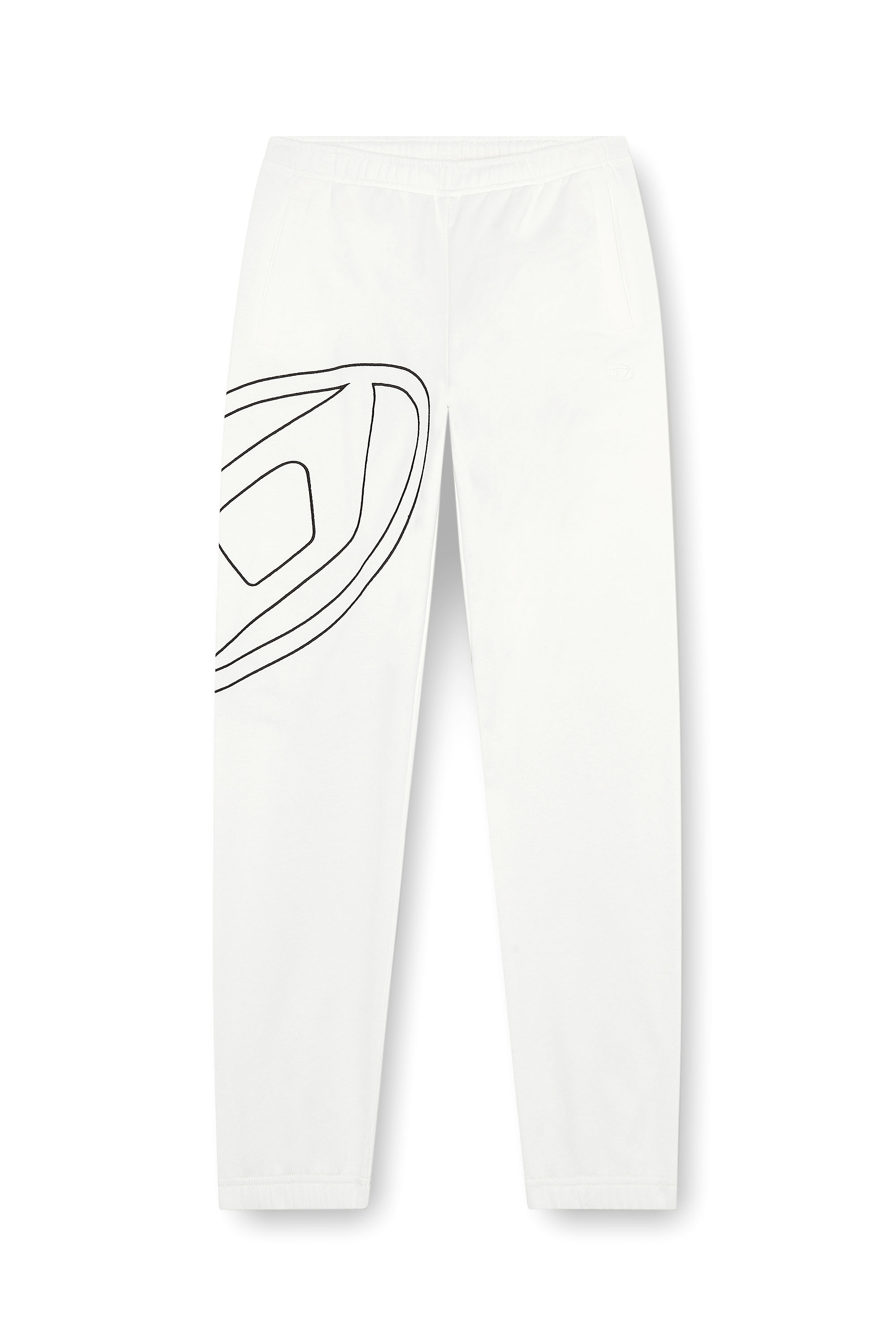 Diesel - P-MARKY-MEGOVAL-D, Homme Pantalon de survêtement avec méga oval D in Blanc - Image 3