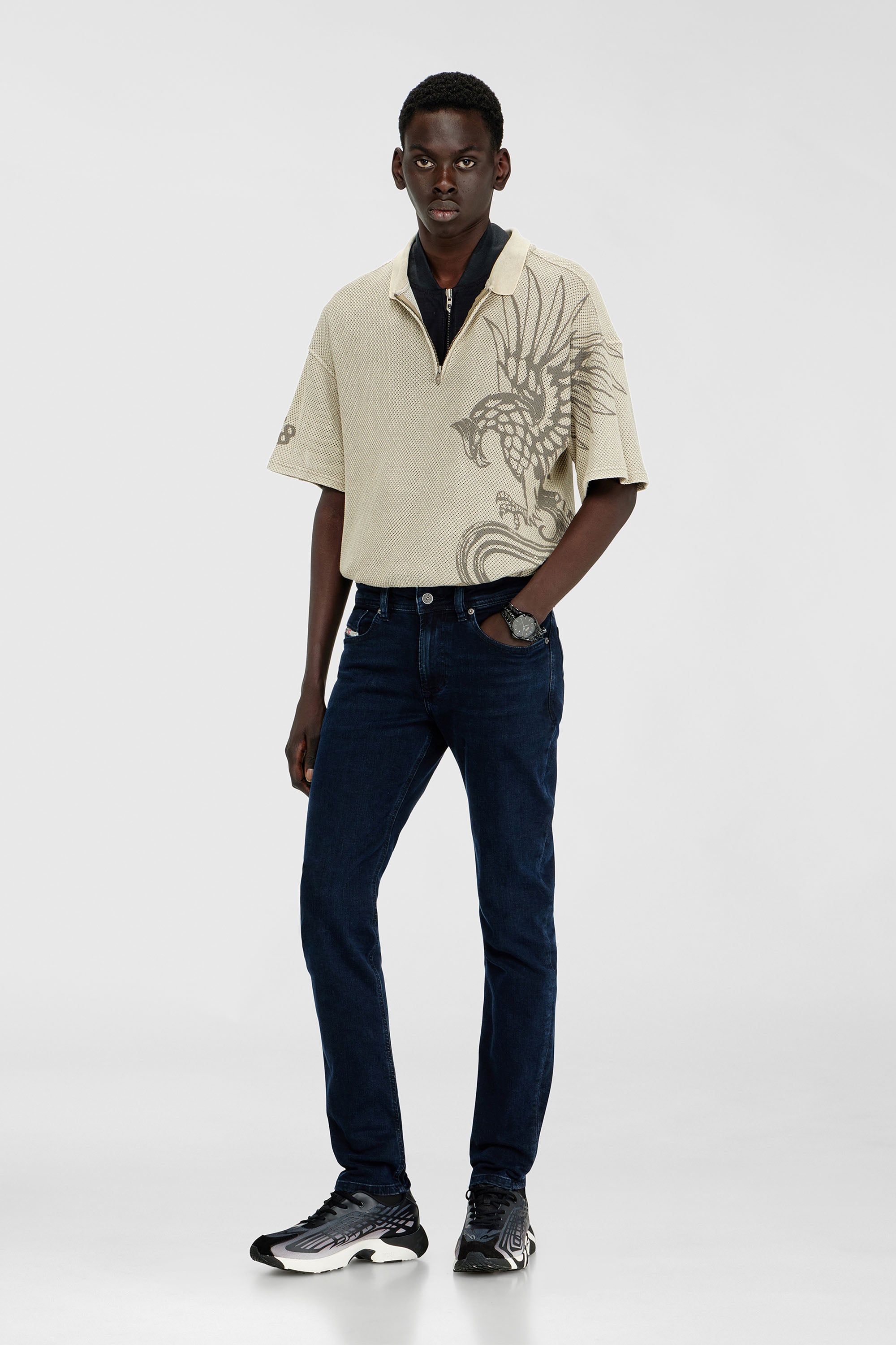 Diesel - Skinny Jeans 1979 Sleenker 0KBBG Homme, Bleu Fonc&eacute; - Image 1