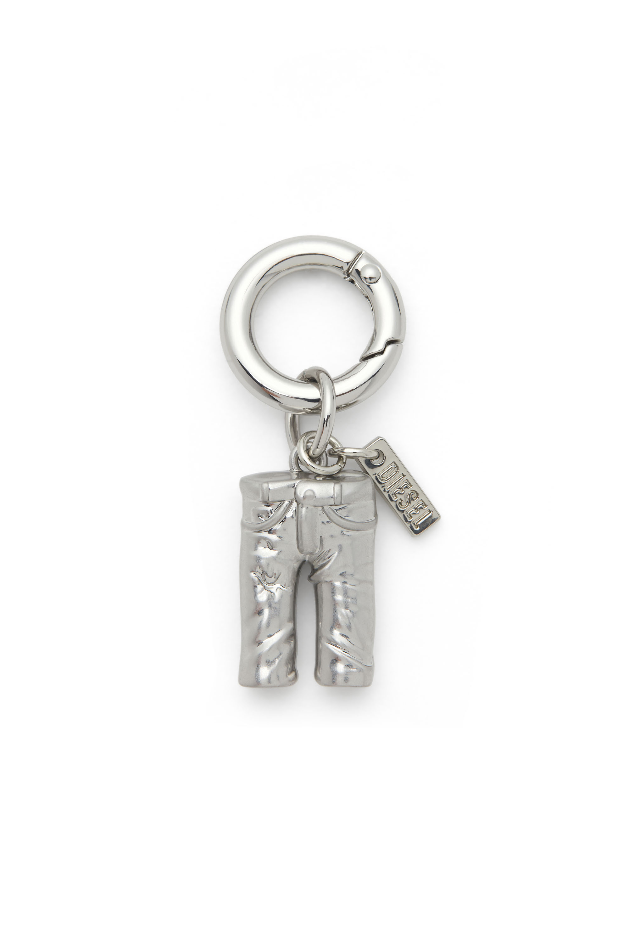 Diesel - CHARM-5PKT, Diesel charme en métal avec détail logo Mixte in Gris argenté - 1