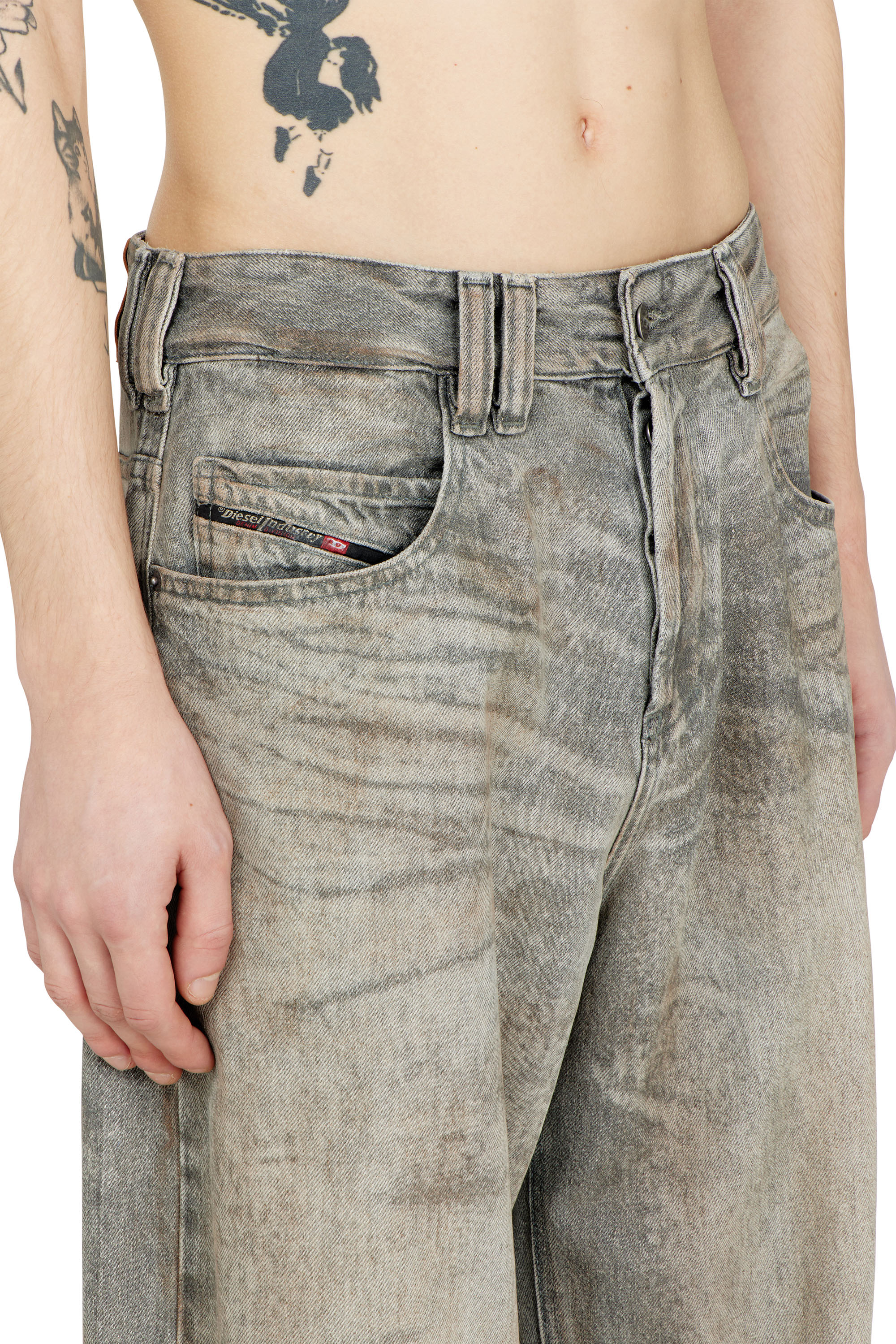 Diesel - Relaxed Jeans 1997 D-Enim-M 09P24 Mixte, Gris - Image 5