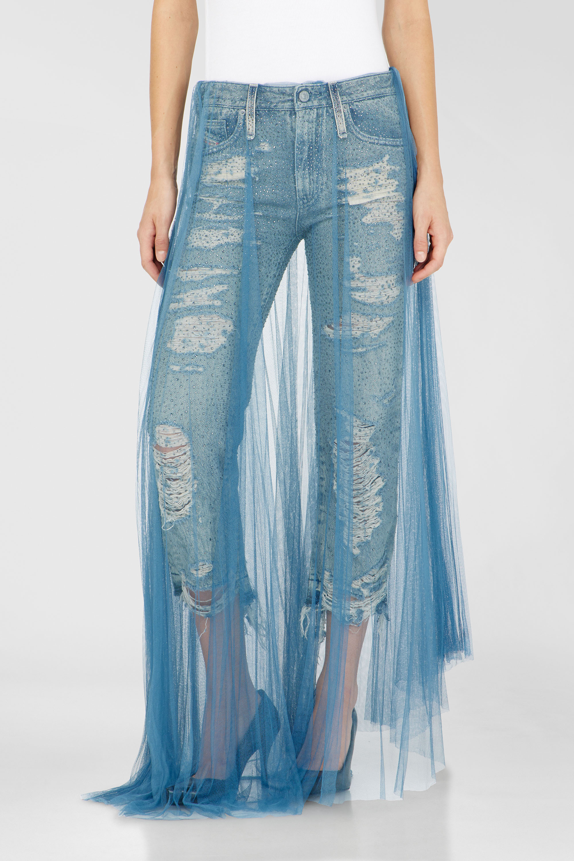 Diesel - Regular Jeans D-Aisi 0DBER Femme, Bleu moyen - Image 1