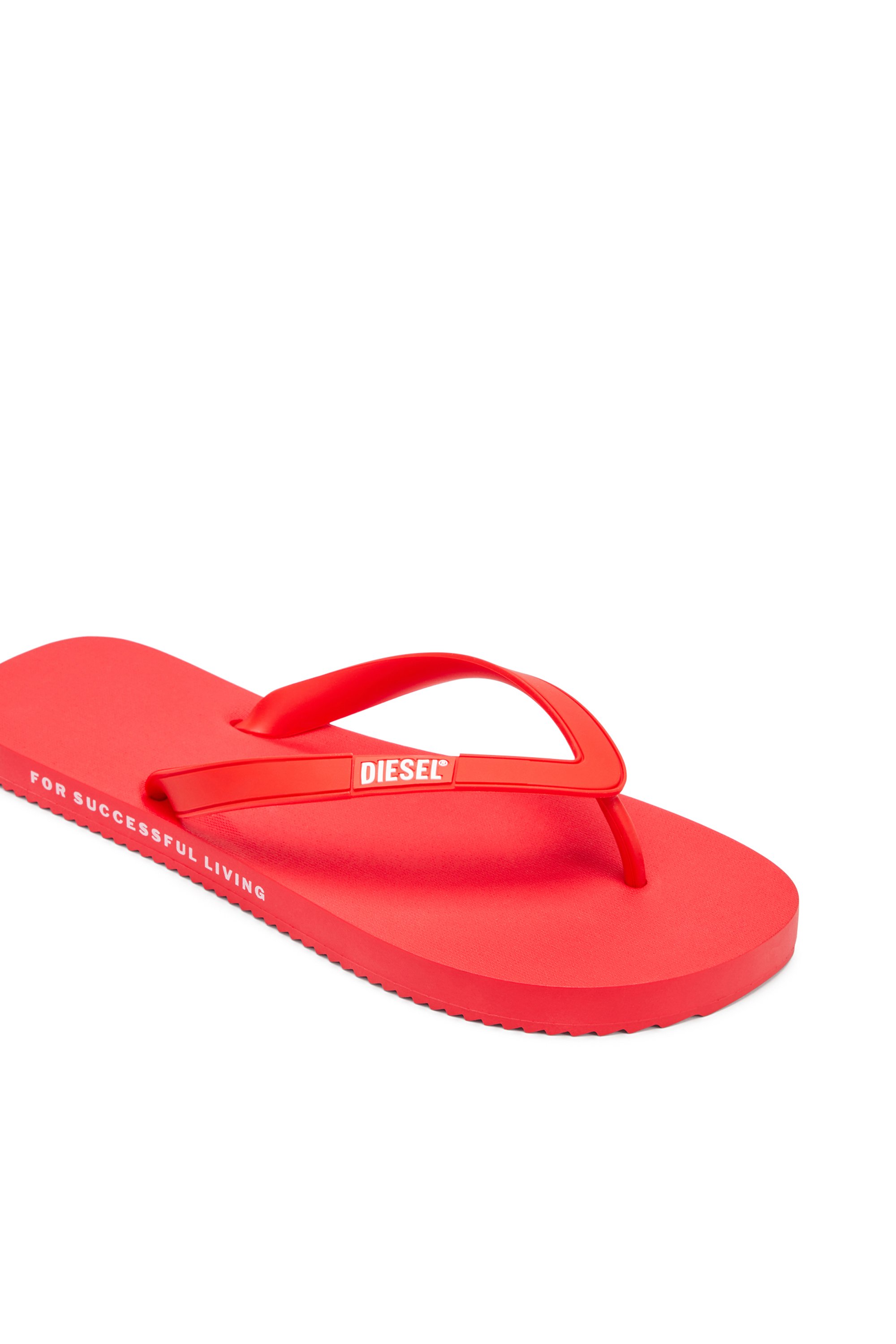 Diesel - SA-RIO W, Tongs en caoutchouc Femme in Rouge - 6