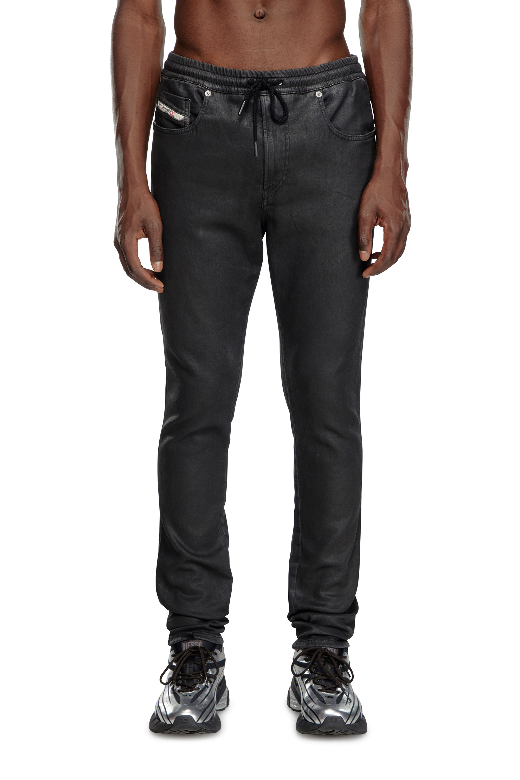 Diesel - Homme Slim 2060 D-Strukt Joggjeans® 068LP, Noir/Gris foncé - Image 2