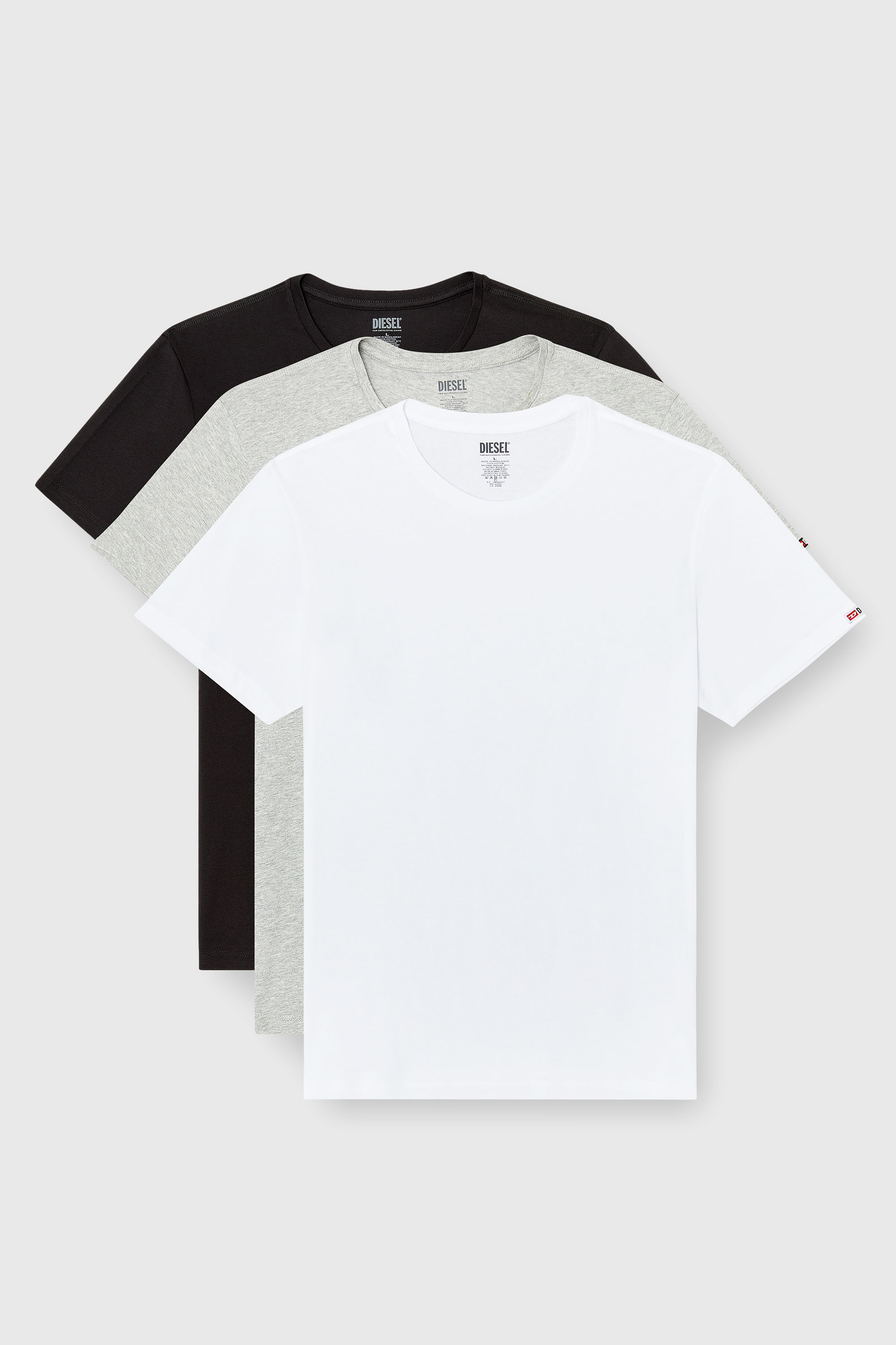 Diesel - RANDAL-D-CORE-3PACK, Lot de 3 t-shirts en coton Homme in Polychrome - 2