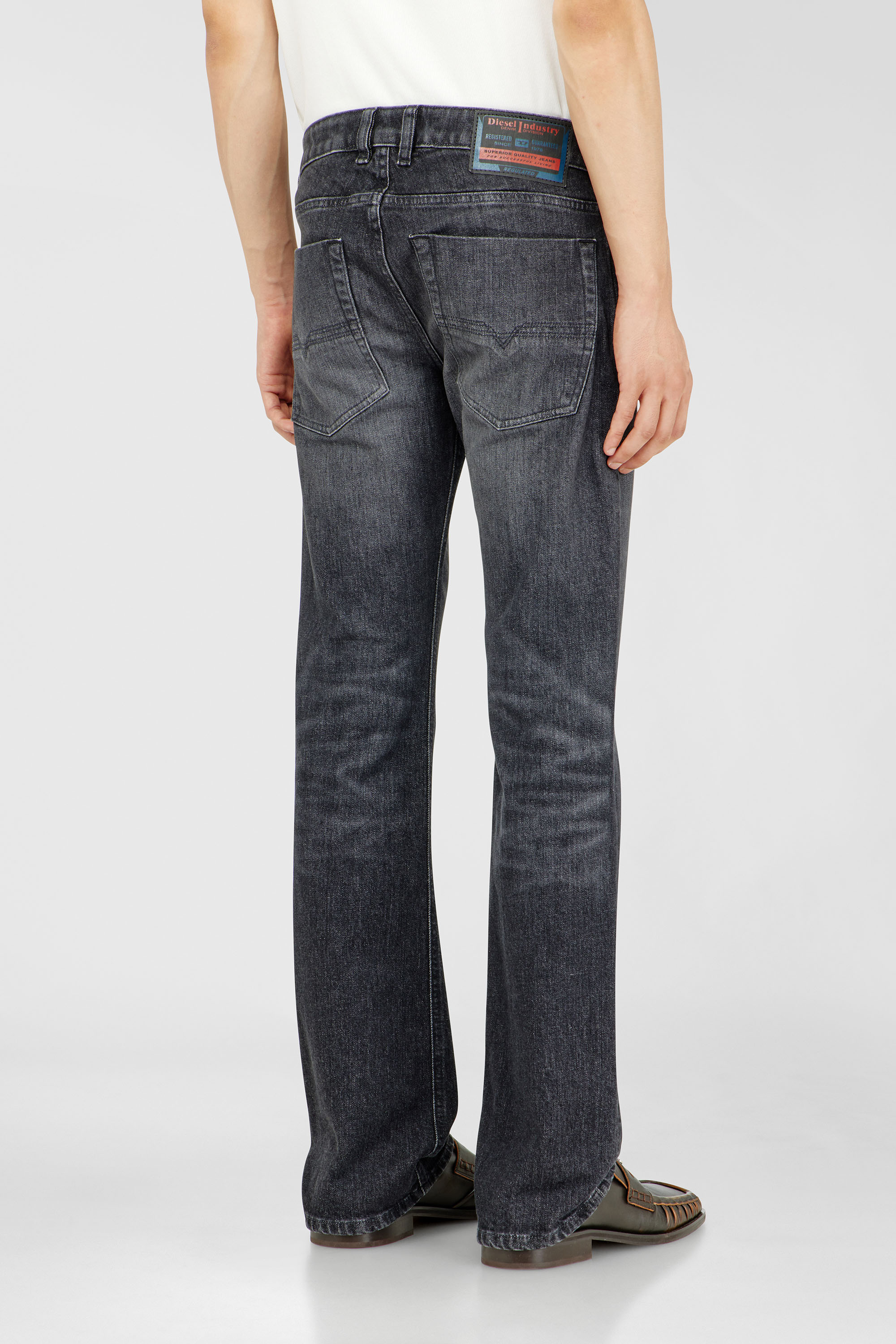 Diesel - Bootcut Jeans 2007 Zatiny 09N48 Homme, Noir/Gris fonc&eacute; - Image 5