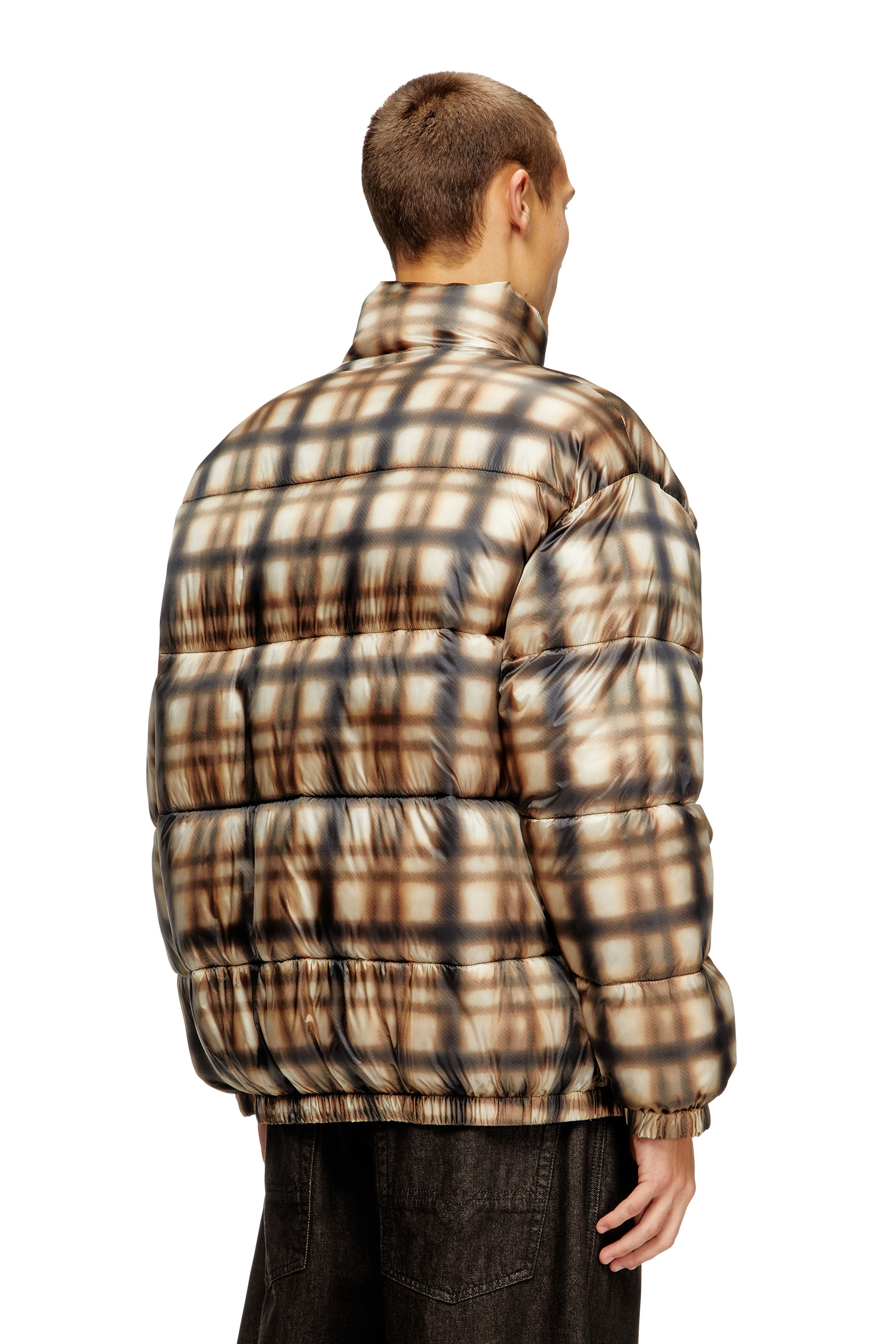 Diesel - W-BOURBON-ENBM, Blouson aviateur réversible matelassé Homme in Polychrome - 4