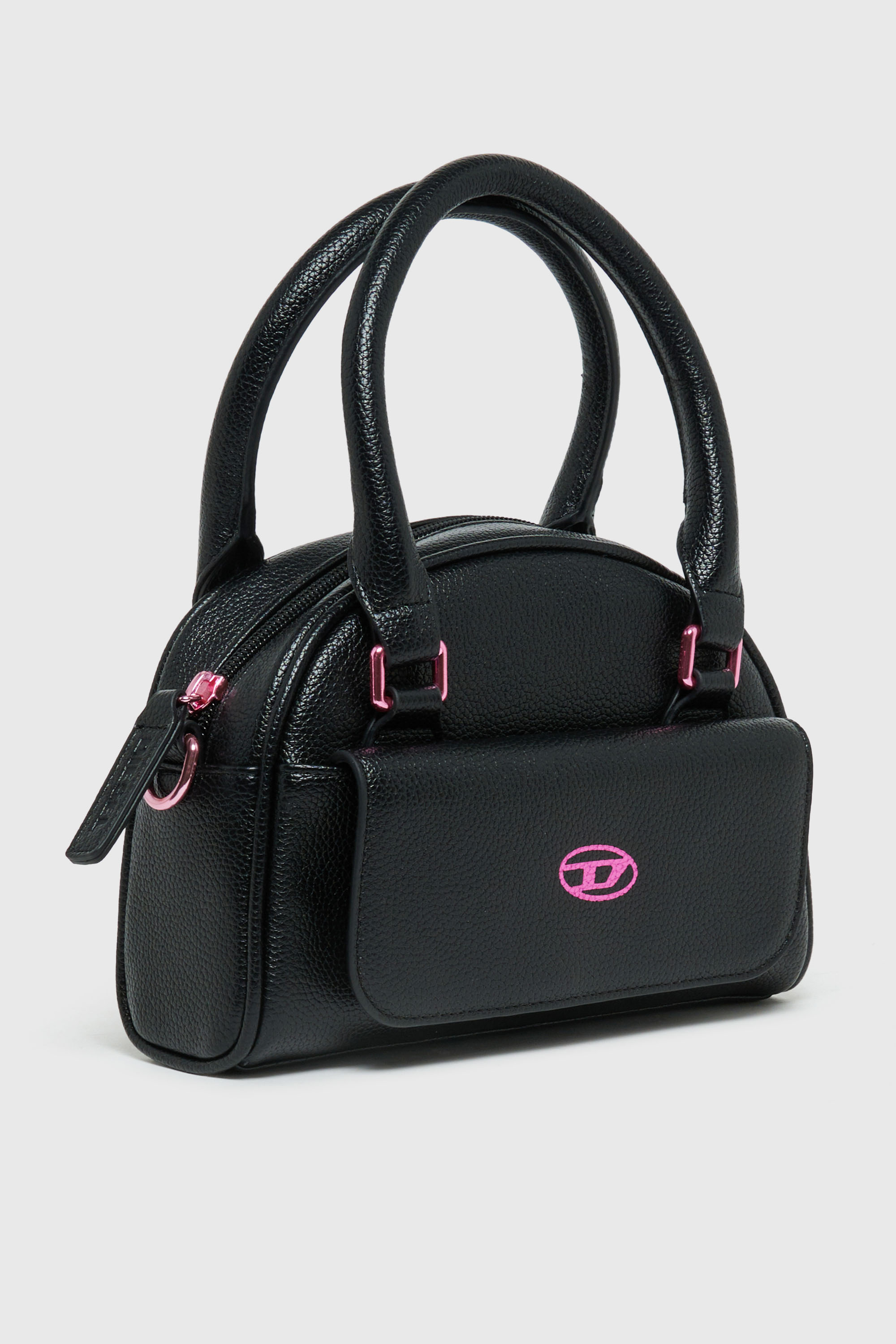 Diesel - WREDY, WREDY - Sac en tissu enduit grain&eacute; Femme in Noir - 3