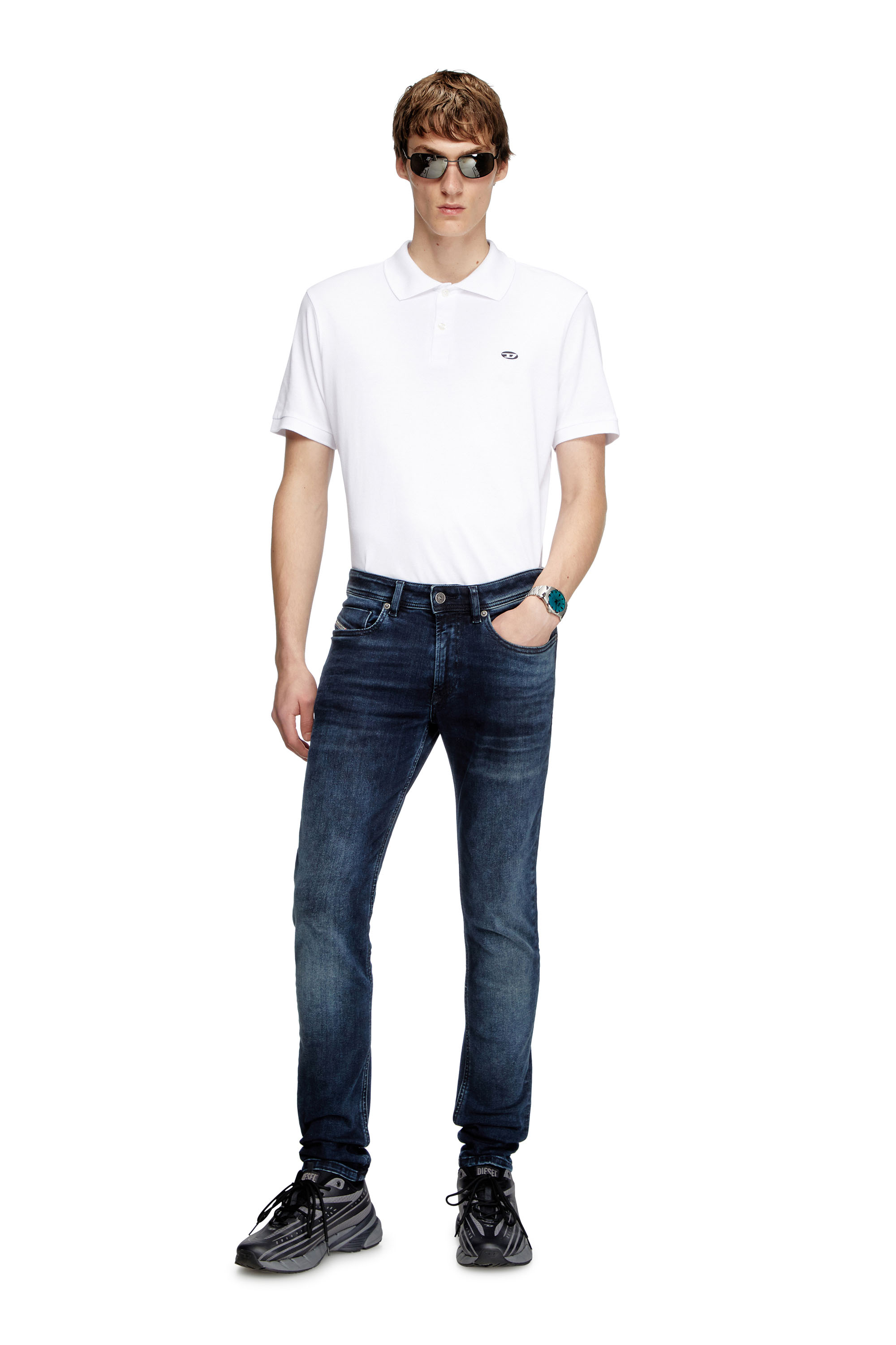 Diesel - Skinny Jeans 1979 Sleenker 0ENAR Homme, Bleu Fonc&eacute; - Image 1