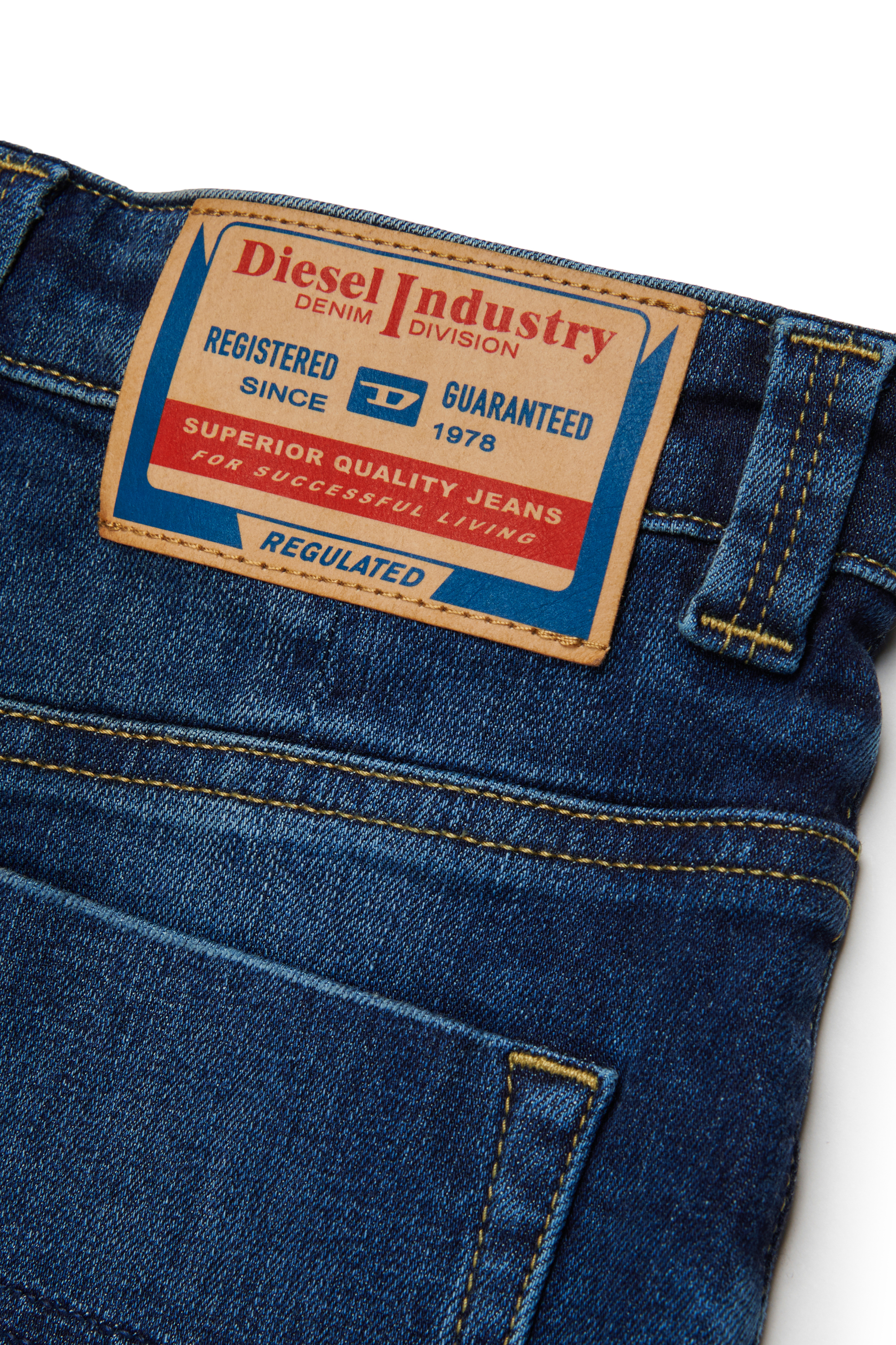 Diesel - GEALBUS, Jupe en denim &agrave; boutons Femme in Bleu - 4