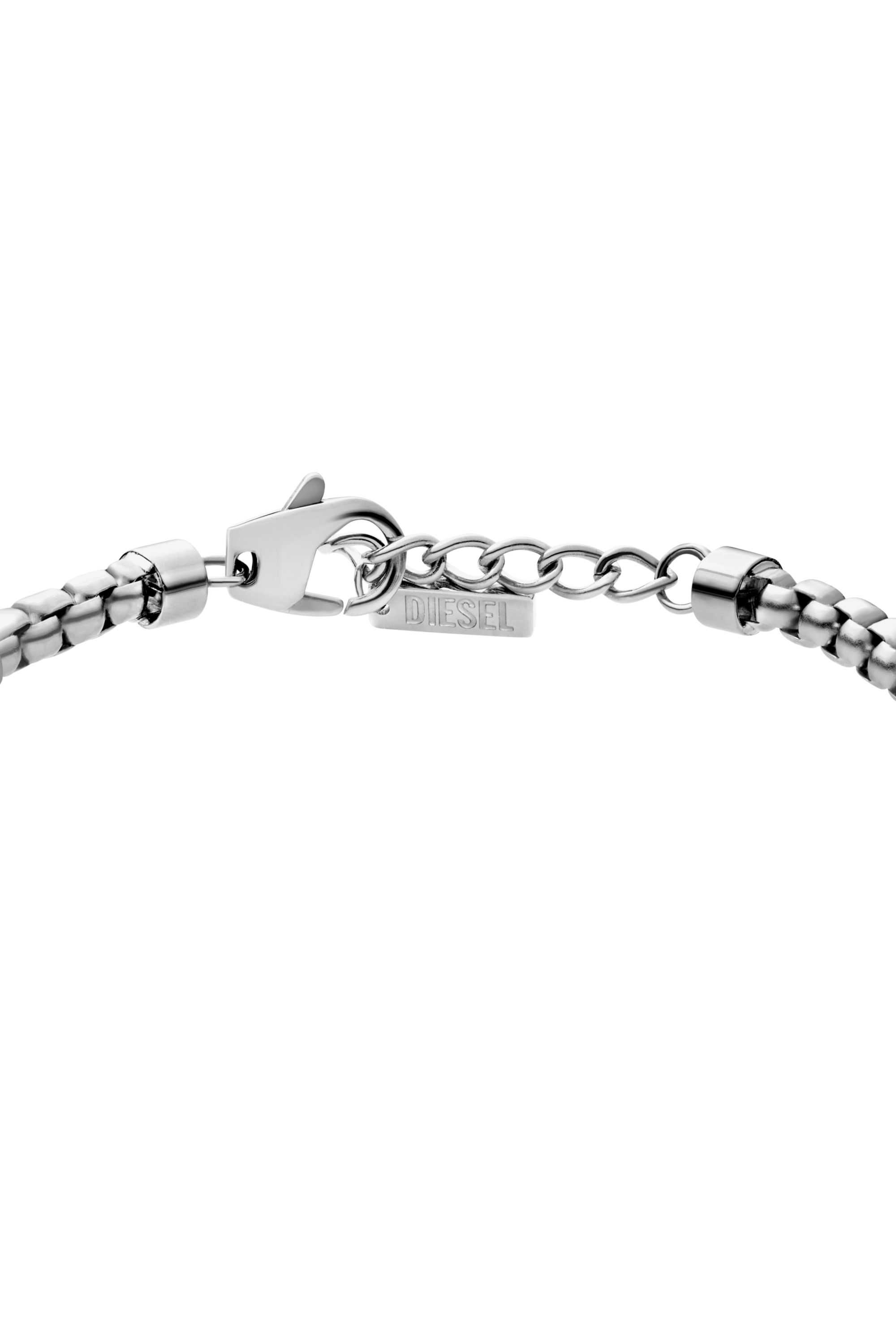 Diesel - DX1633040 JEWELLERY, Bracelet chaîne en acier inoxydable Mixte in Gris argenté - 2