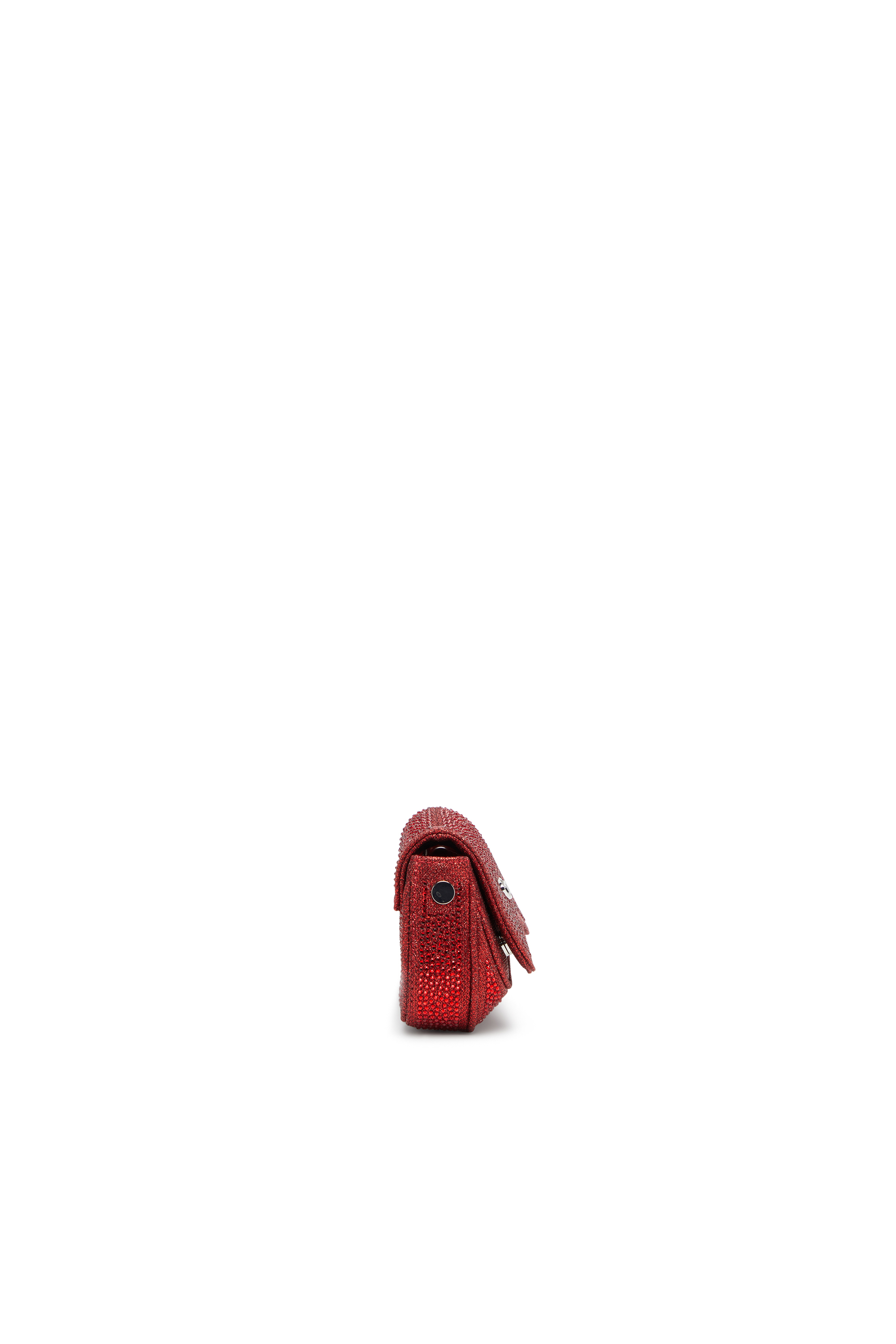 Diesel - PLAY CROSSBODY XS, Play-Petit sac &agrave; bandouli&egrave;re avec cristaux Femme in Rouge - 4