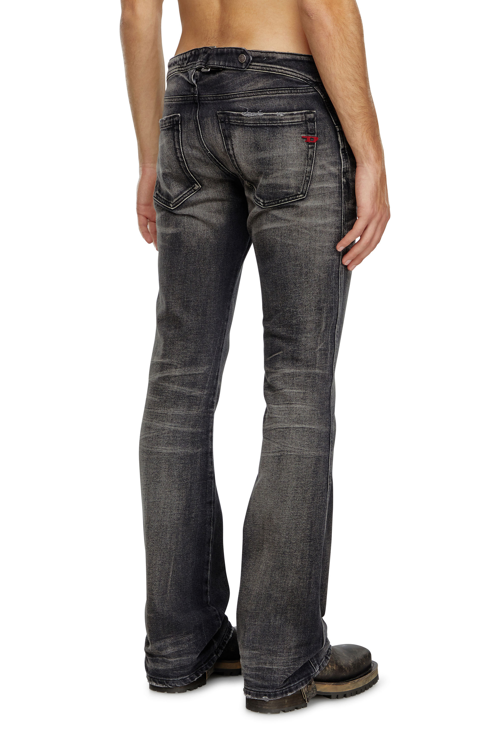 Diesel - Homme Bootcut Jeans D-Backler 09J65, Noir/Gris foncé - Image 4