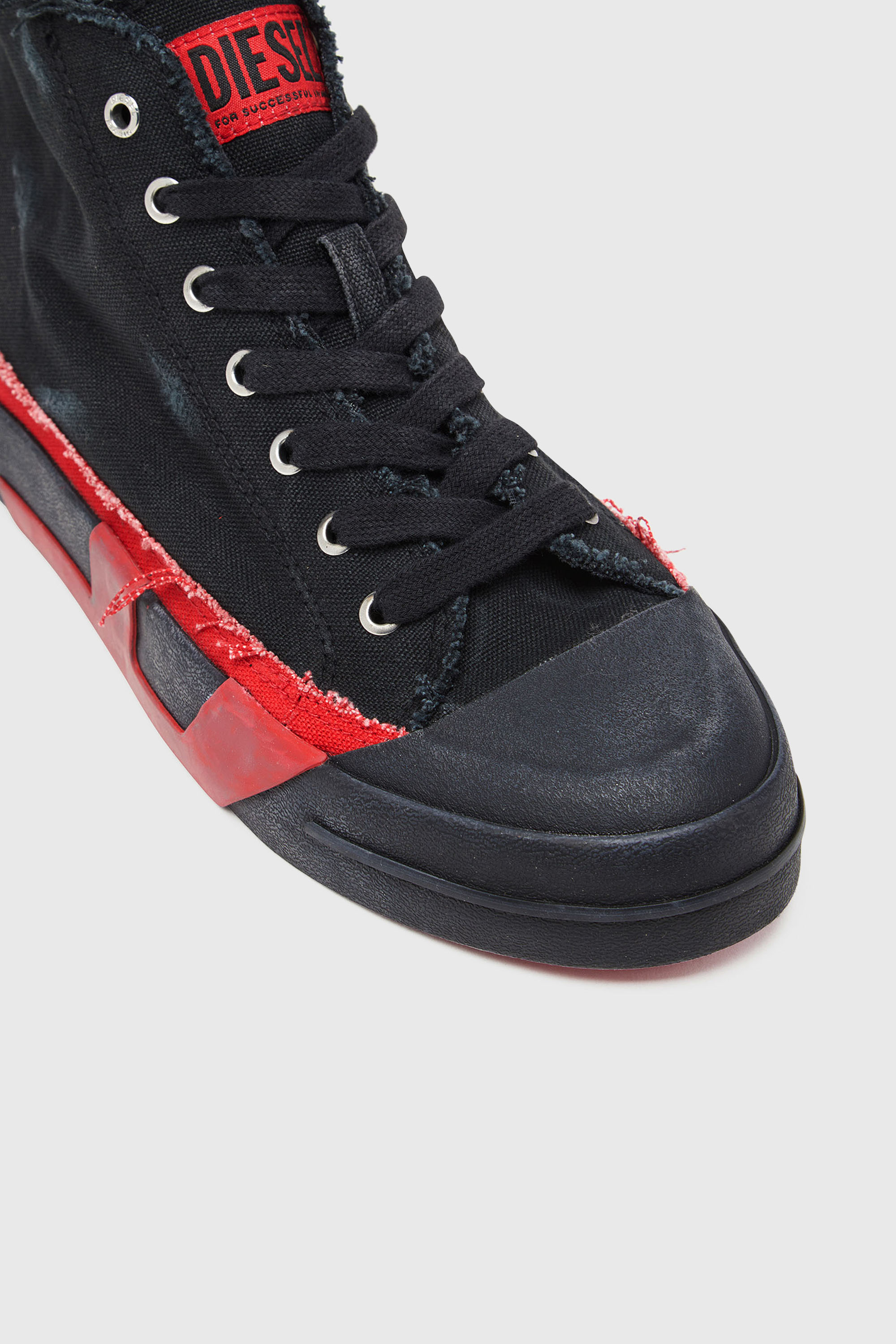 Diesel - S-D-VERSE MID II, S-D-Verse-Baskets montantes en toile vieillie Homme in Polychrome - 6