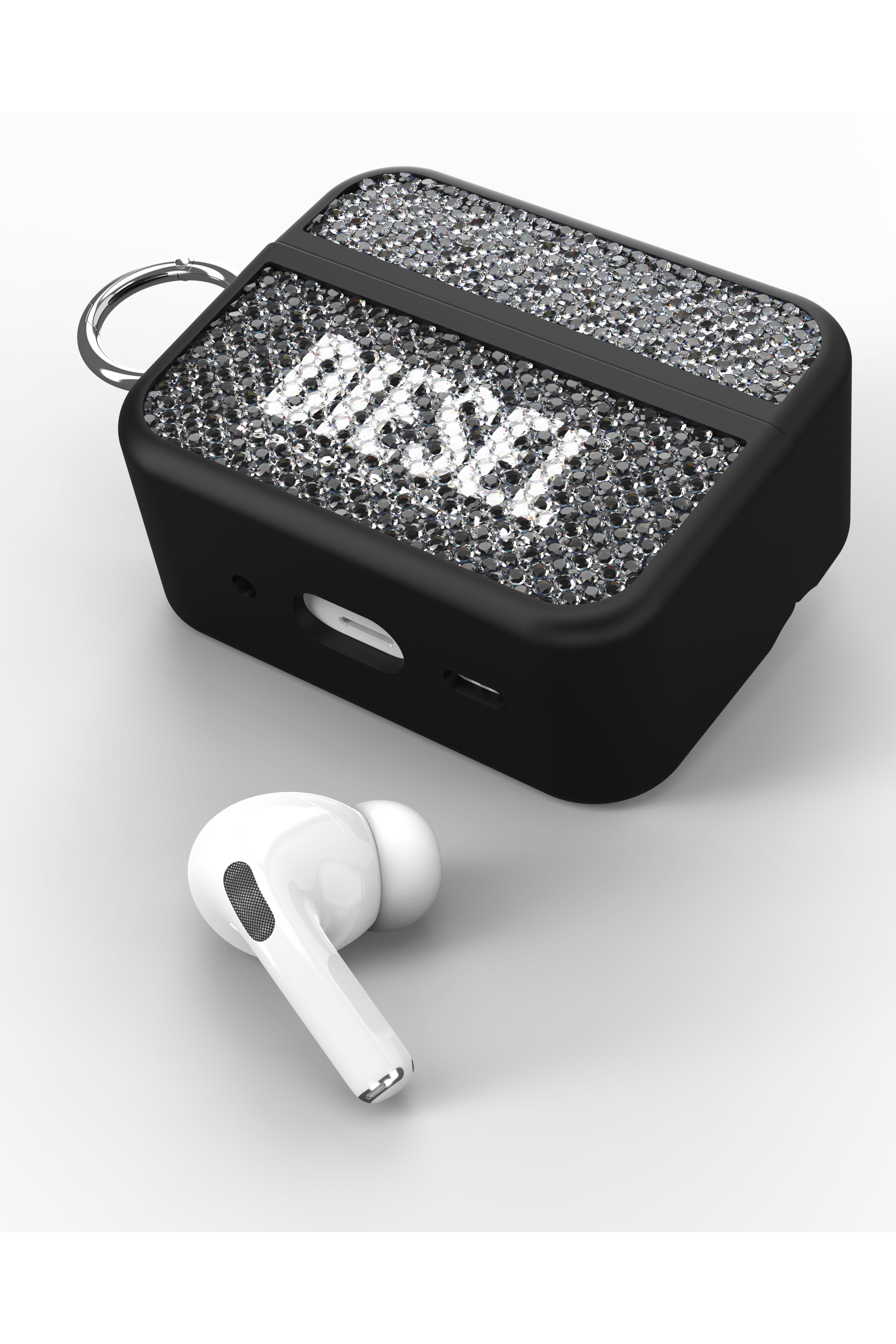 Diesel - 60195 AIRPOD CASE, Coque Swarosky pour Airpods Pro / Pro 2 Mixte in Noir - 3