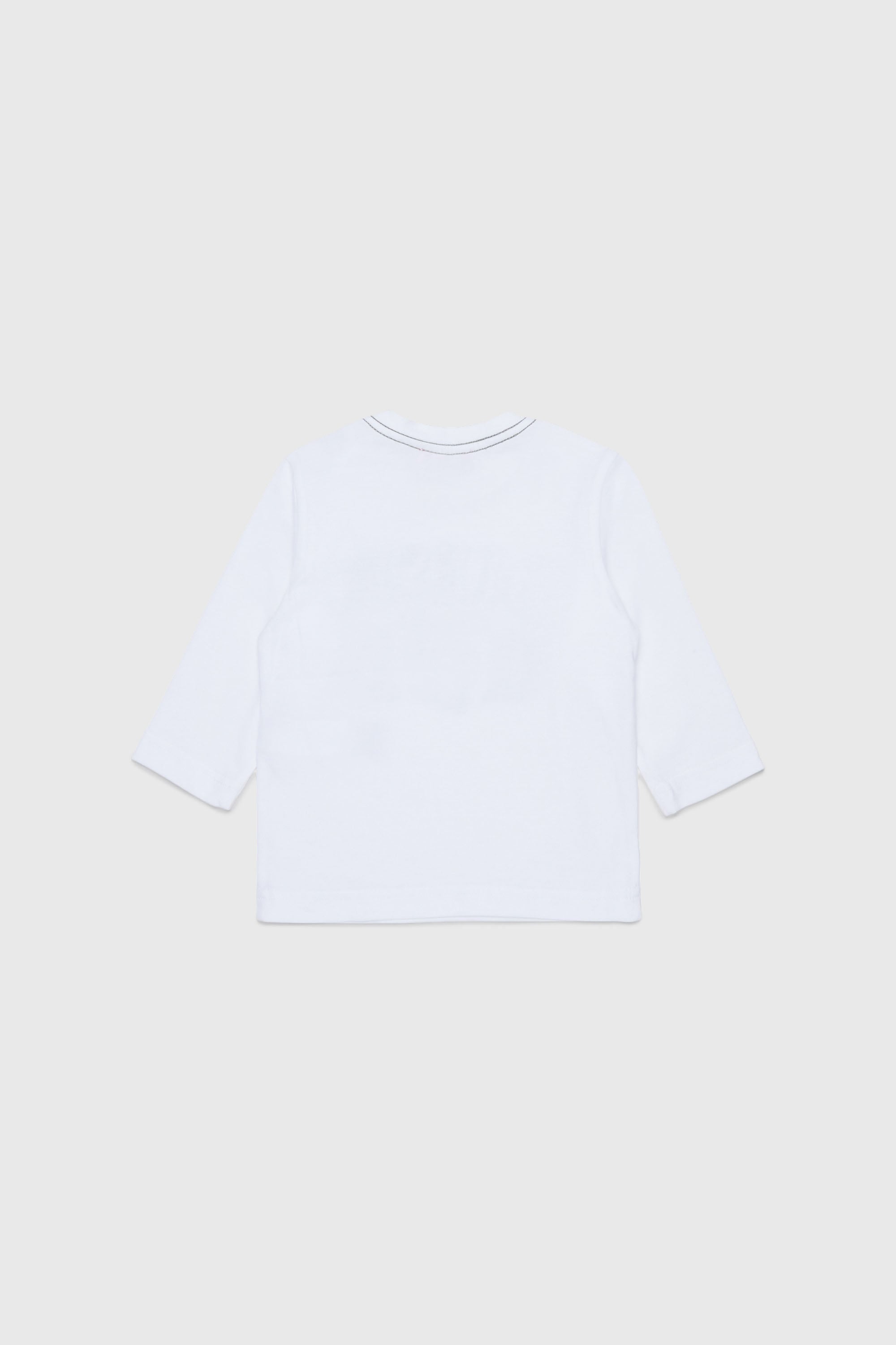 Diesel - TBANB, T-shirt &agrave; manches longues avec logo imprim&eacute; Homme in Blanc - 2
