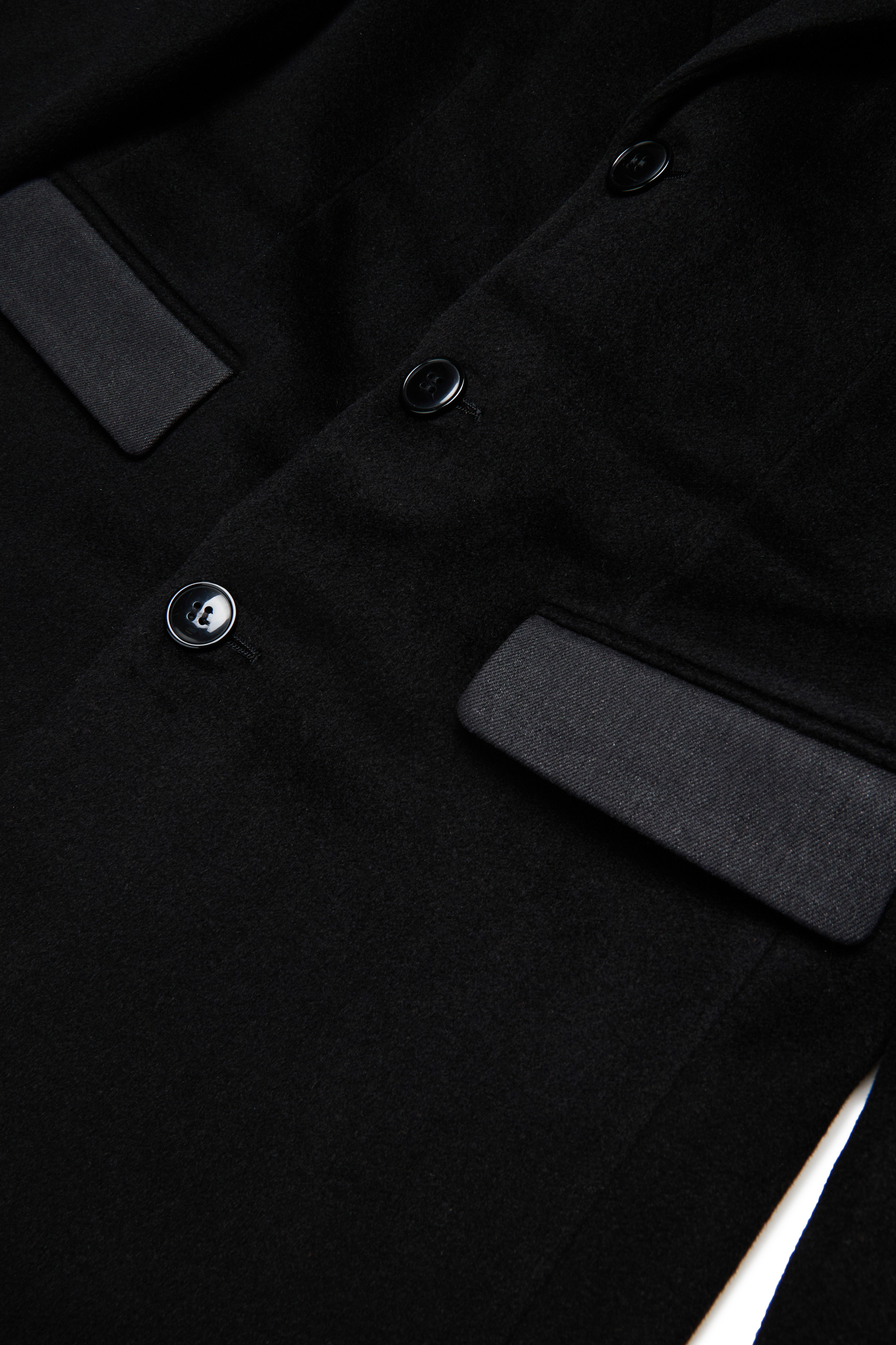 Diesel - JDERRIS, Veste en laine avec détails contrastants Homme in Noir - 4