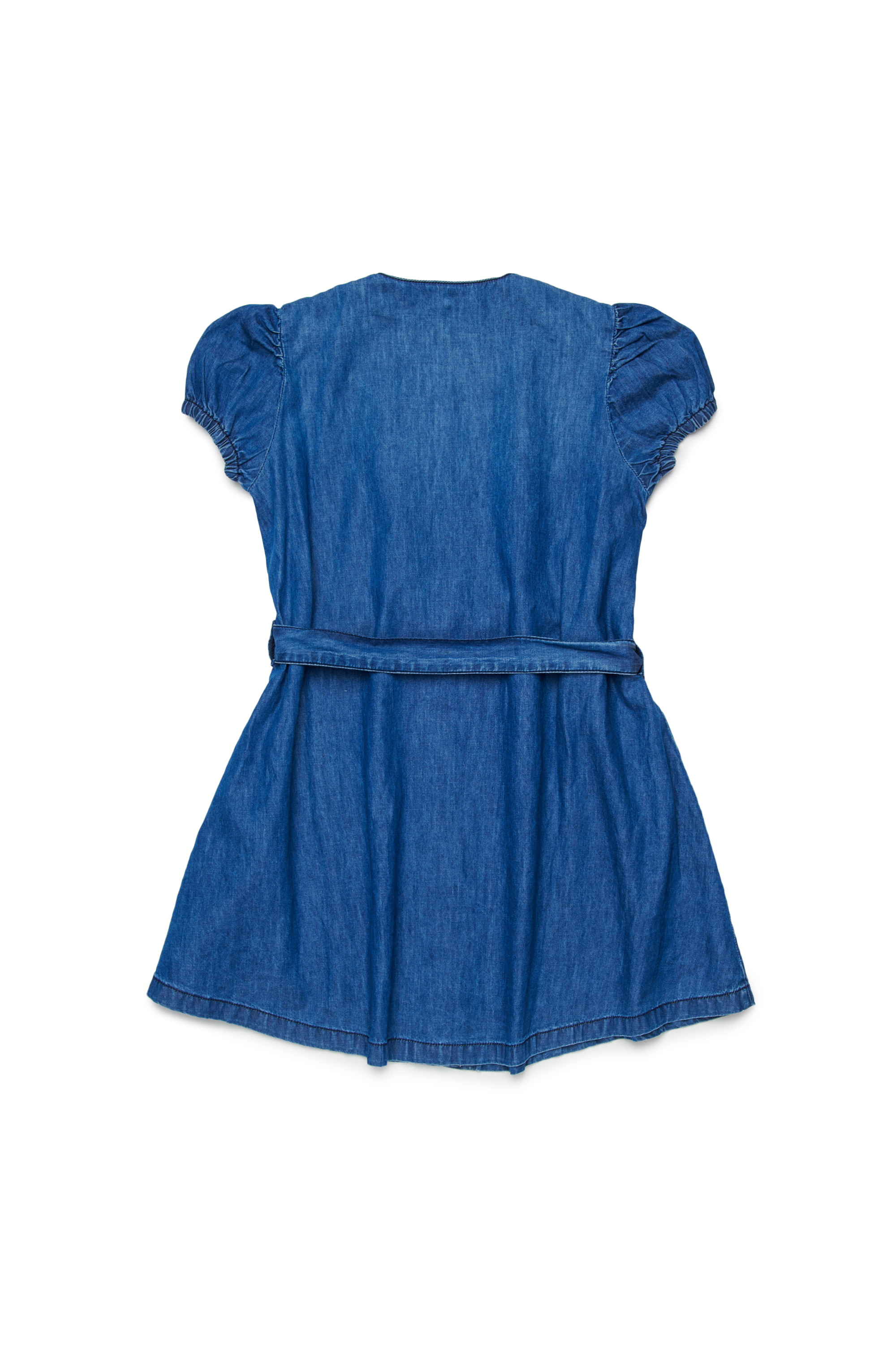 Diesel - DALFIE, Robe en denim avec manches ballon Femme in Bleu - 2