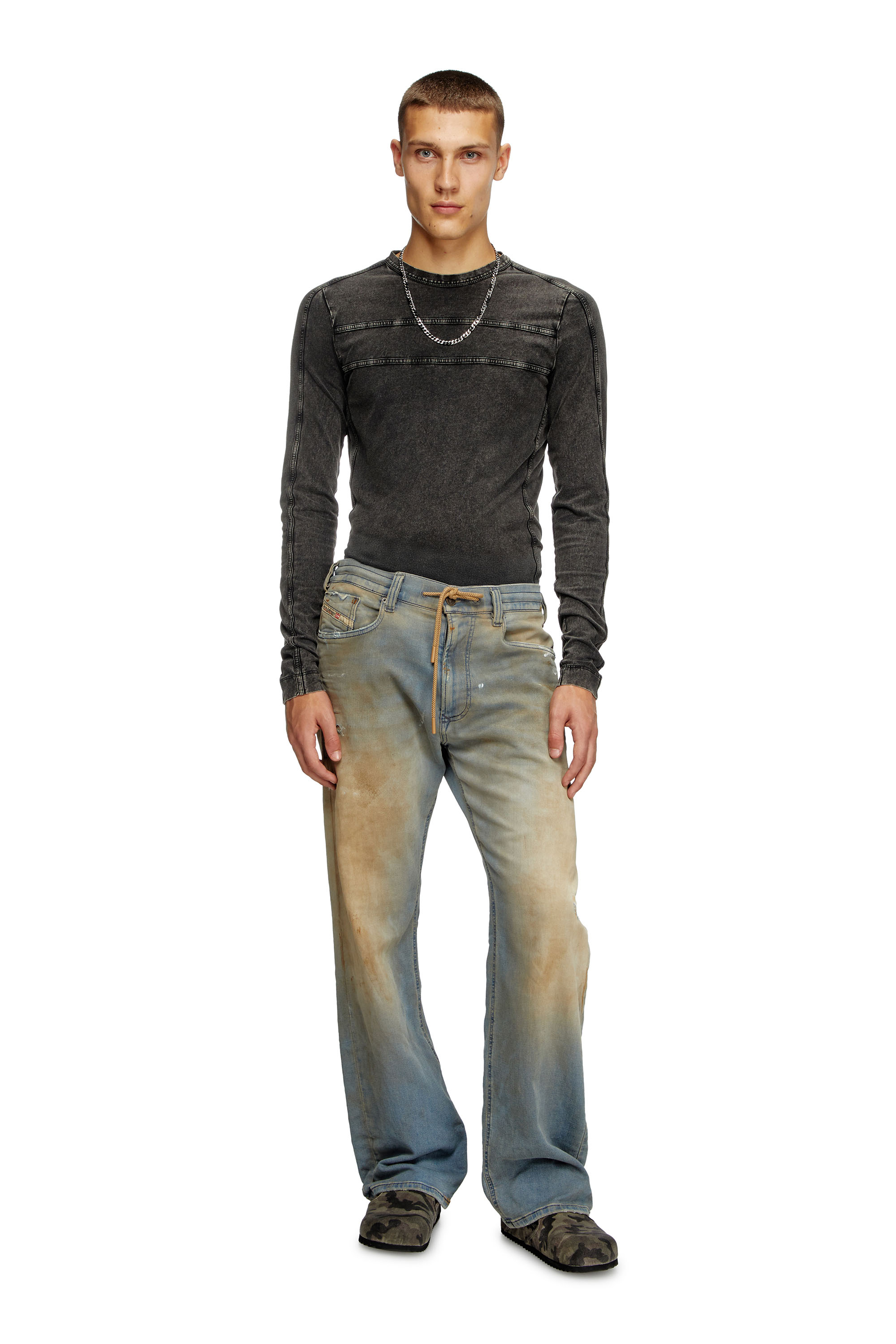 Diesel - Relaxed 2080 D-Reel Joggjeans® 068QL Homme, Bleu Clair - Image 1