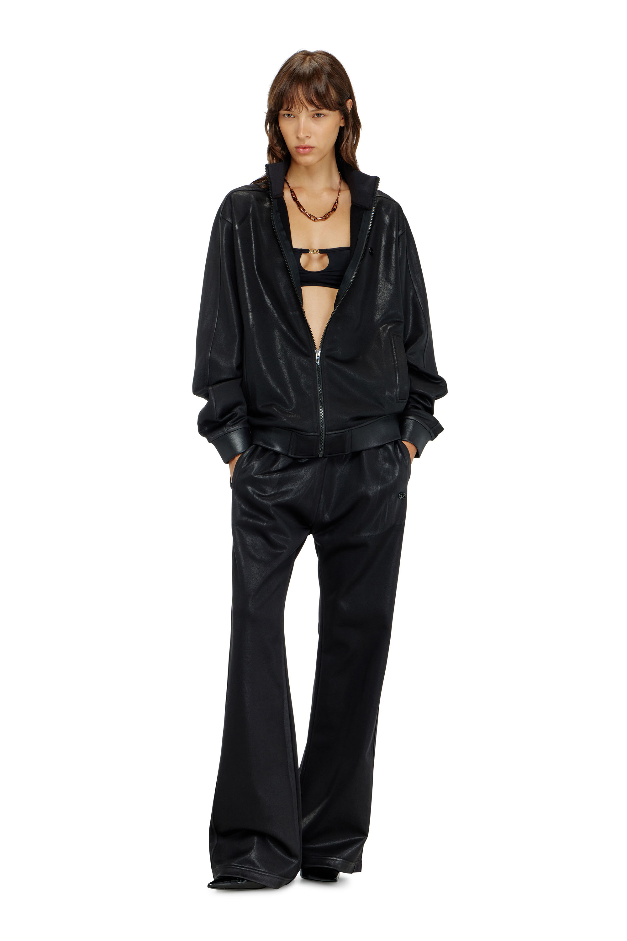 Diesel - ROCHELLE-UTLT, Bandeau en avec Oval D m&eacute;tallique Femme in Noir - 6