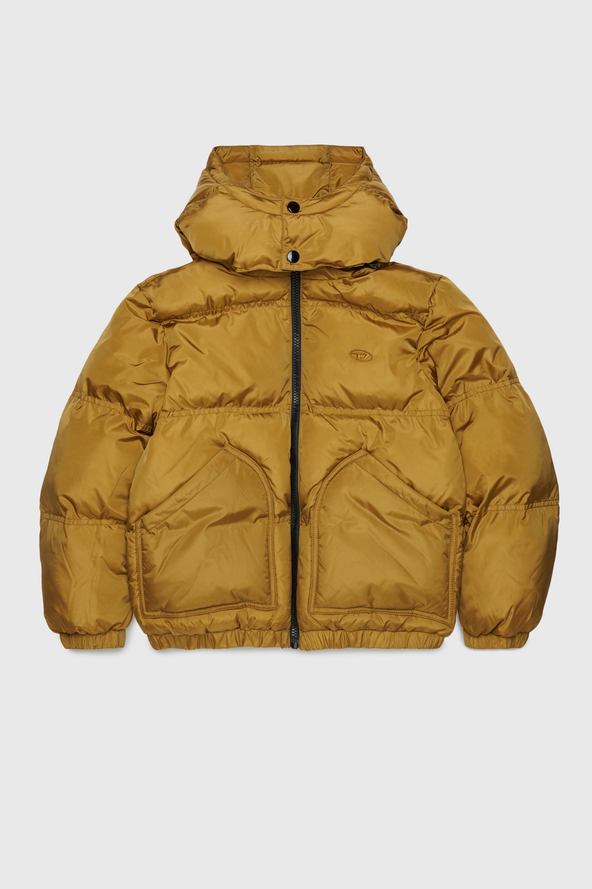 Diesel - JRIVON, Doudoune &agrave; capuche avec poches oversize Mixte in Marron - 1