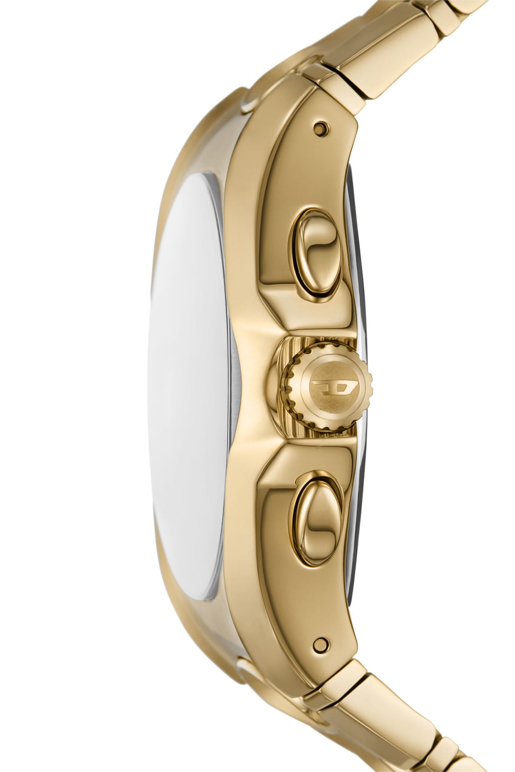 Diesel - DZ4695 WATCH, Montre D-Curve en acier inoxydable ton doré Homme in Doré - 3
