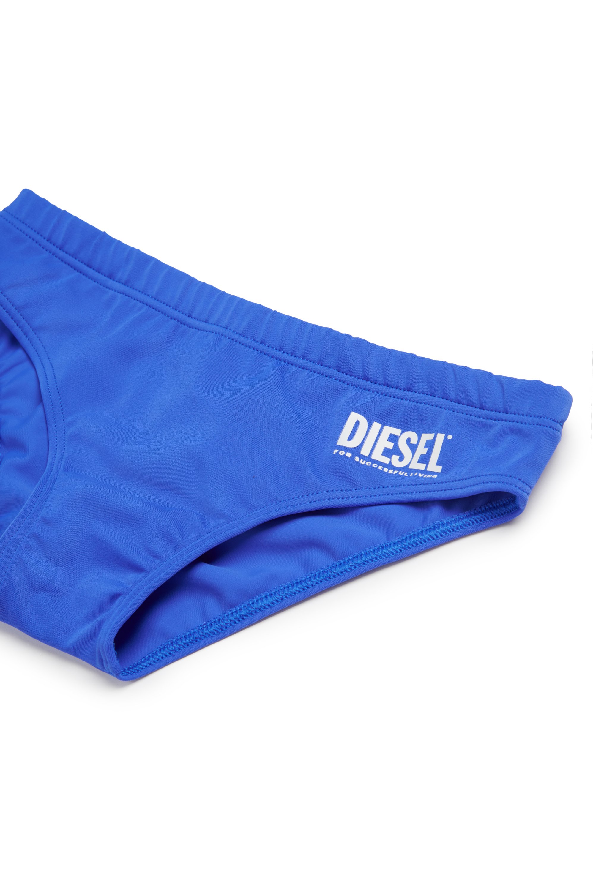 Diesel - MESP, Slip de bain avec imprimé logo Homme in Bleu - 3