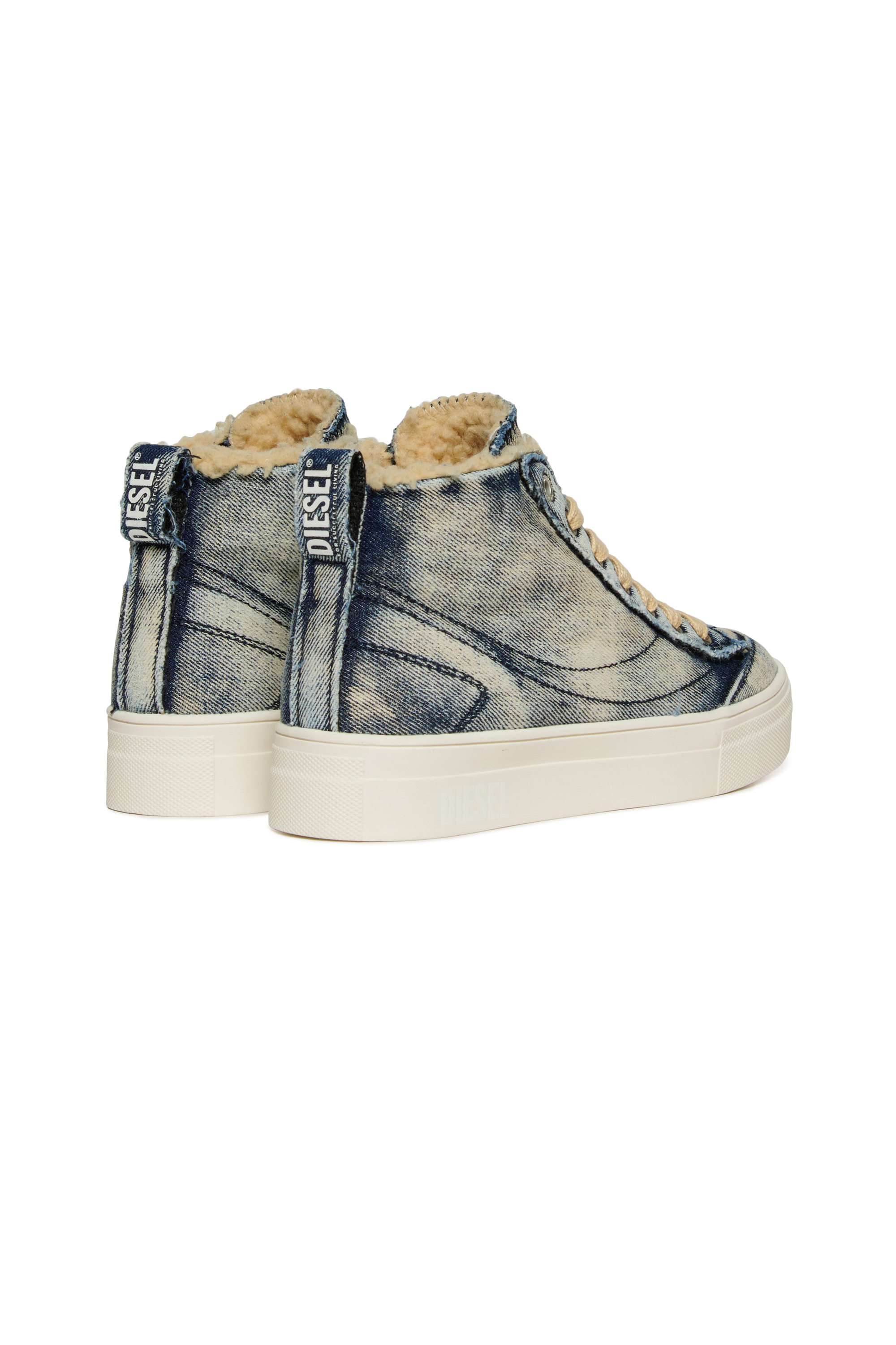 Diesel - S-VANEELA MC, S-VANEELA MC baskets en coton avec logo Mixte in Bleu - 3