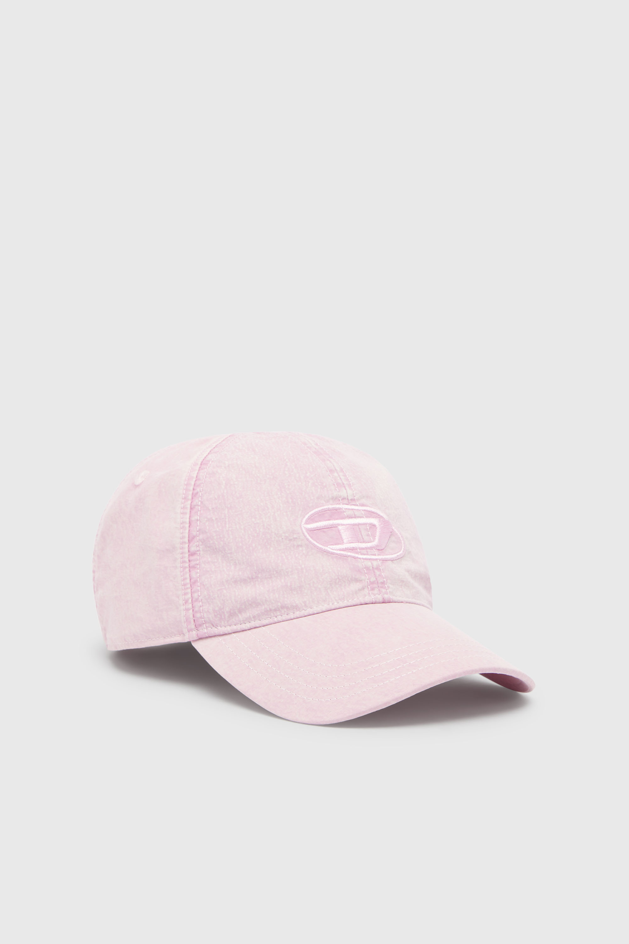 Diesel - C-NYLOFF, Casquette de baseball avec logo Oval D brod&eacute; Homme in Rose - 1