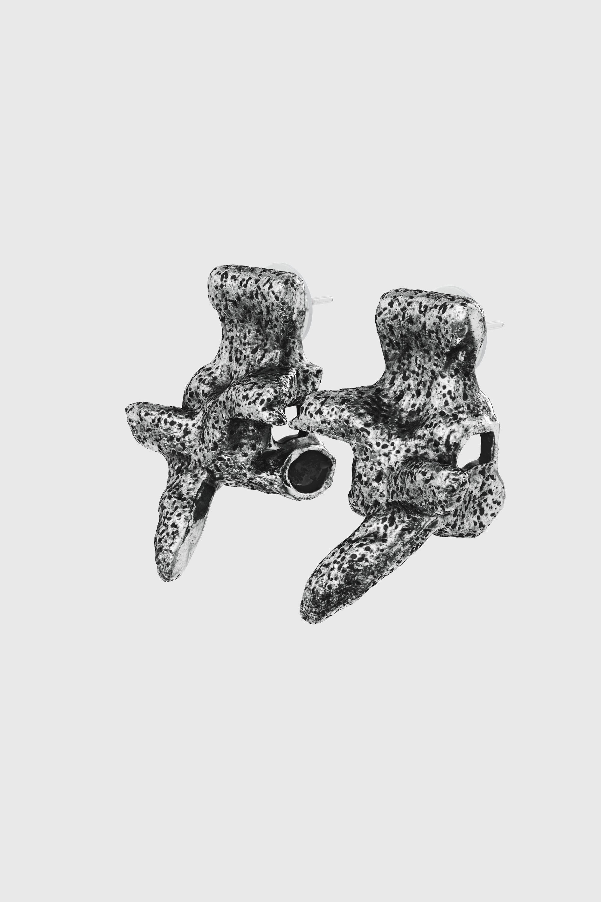 Diesel - DX1710040 JEWELLERY, Boucles d&rsquo;oreilles argent&eacute;es &agrave; clous Mixte in Gris - 2