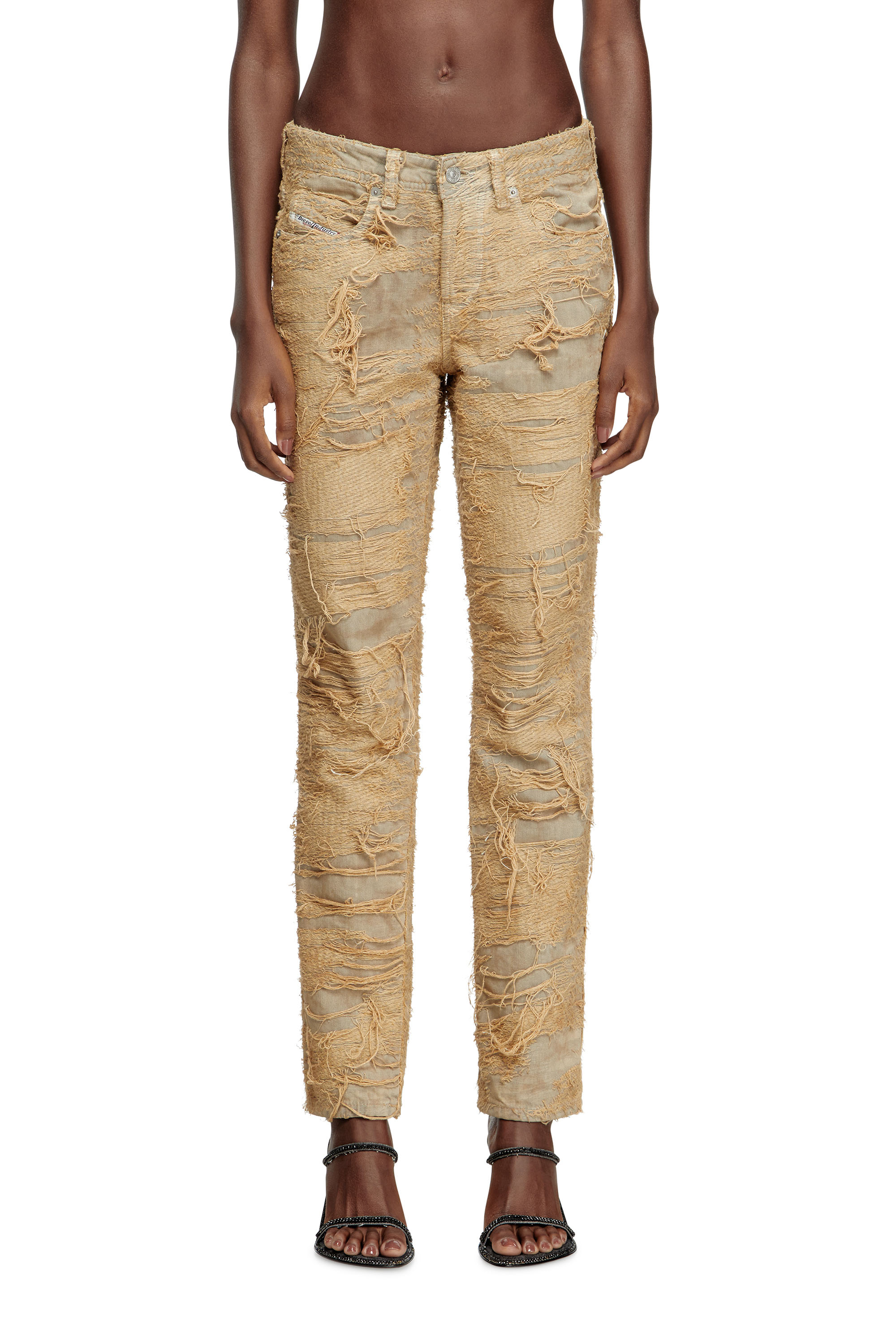Diesel - Slim Jeans 1992 D-Jiann 007AZ Femme, Beige - Image 3