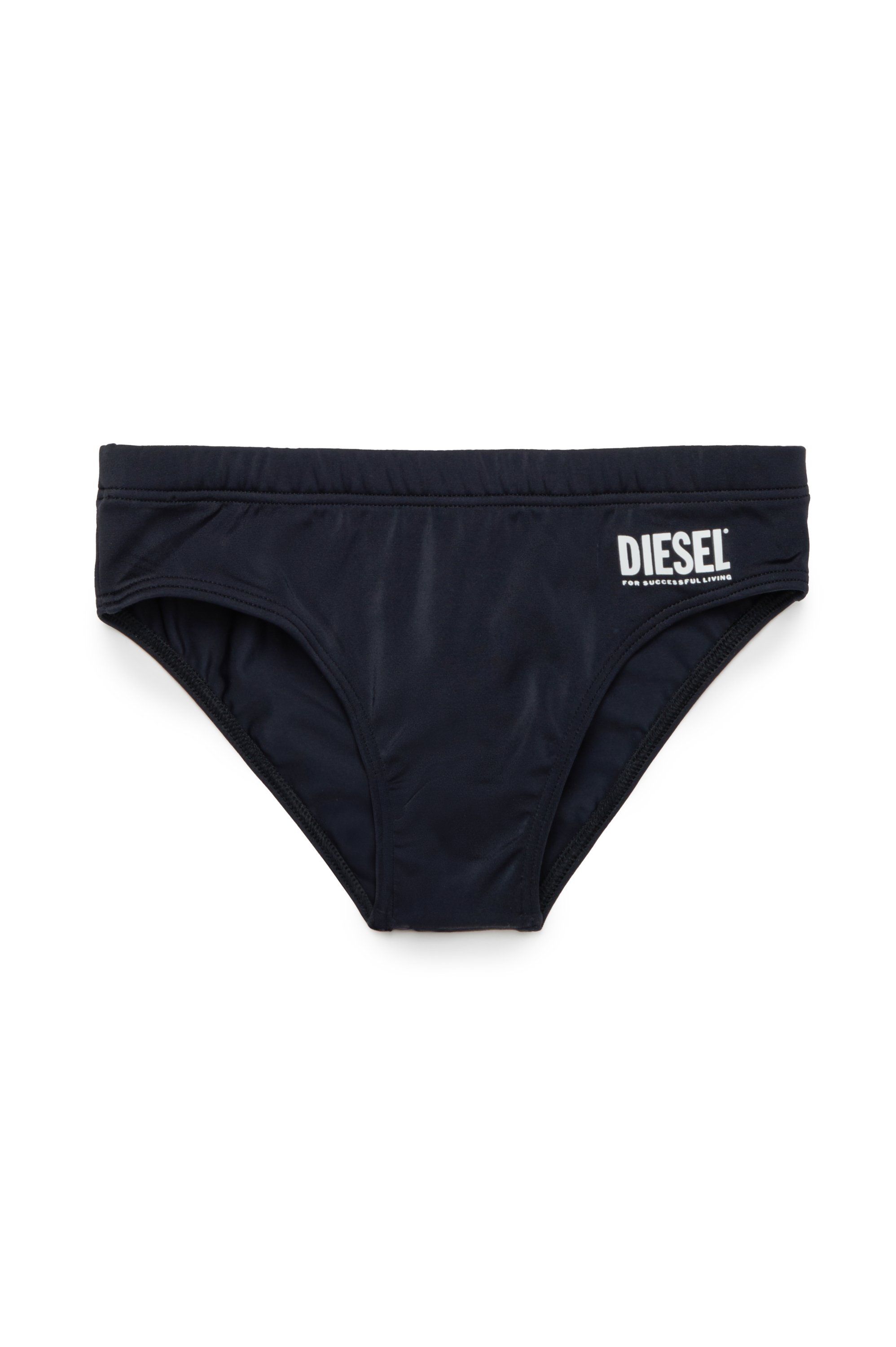 Diesel - MESP, Slip de bain avec imprimé logo Homme in Noir - 1