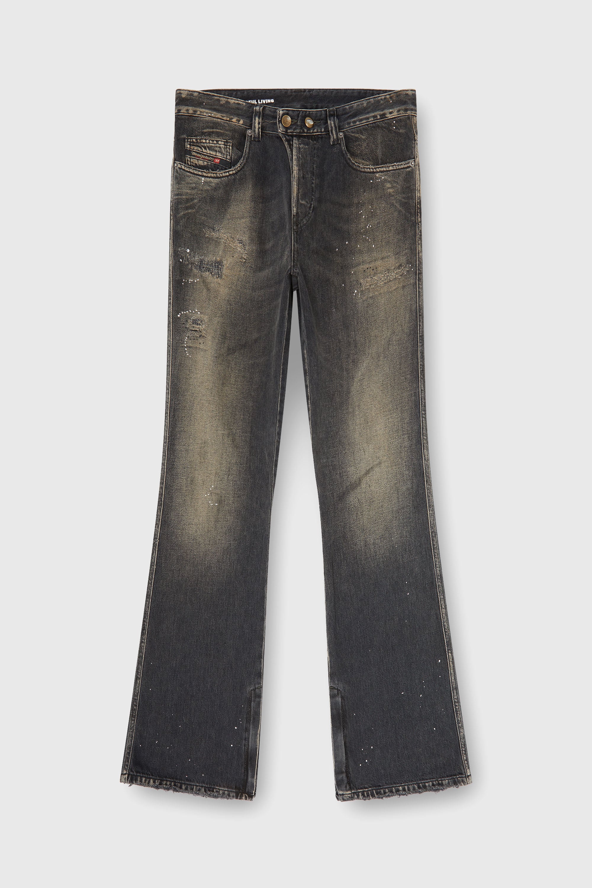 Diesel - Man's Bootcut Jeans 1998 D-Buck 09P64, Black/Dark grey - 2