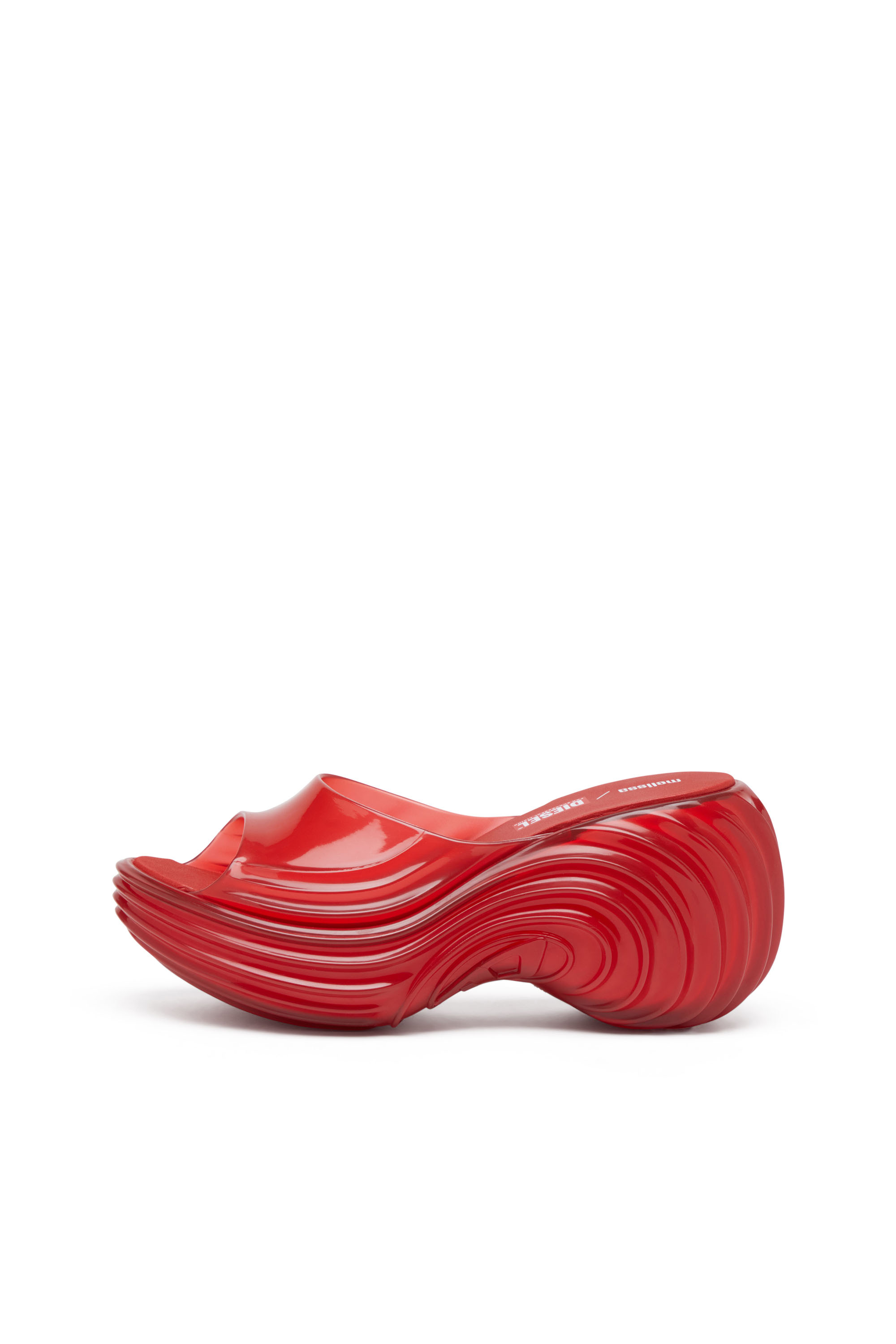 Diesel - MELISSA QUANTUM PLATFORM, Mule à plateforme en Melflex® Femme in Rouge - 8