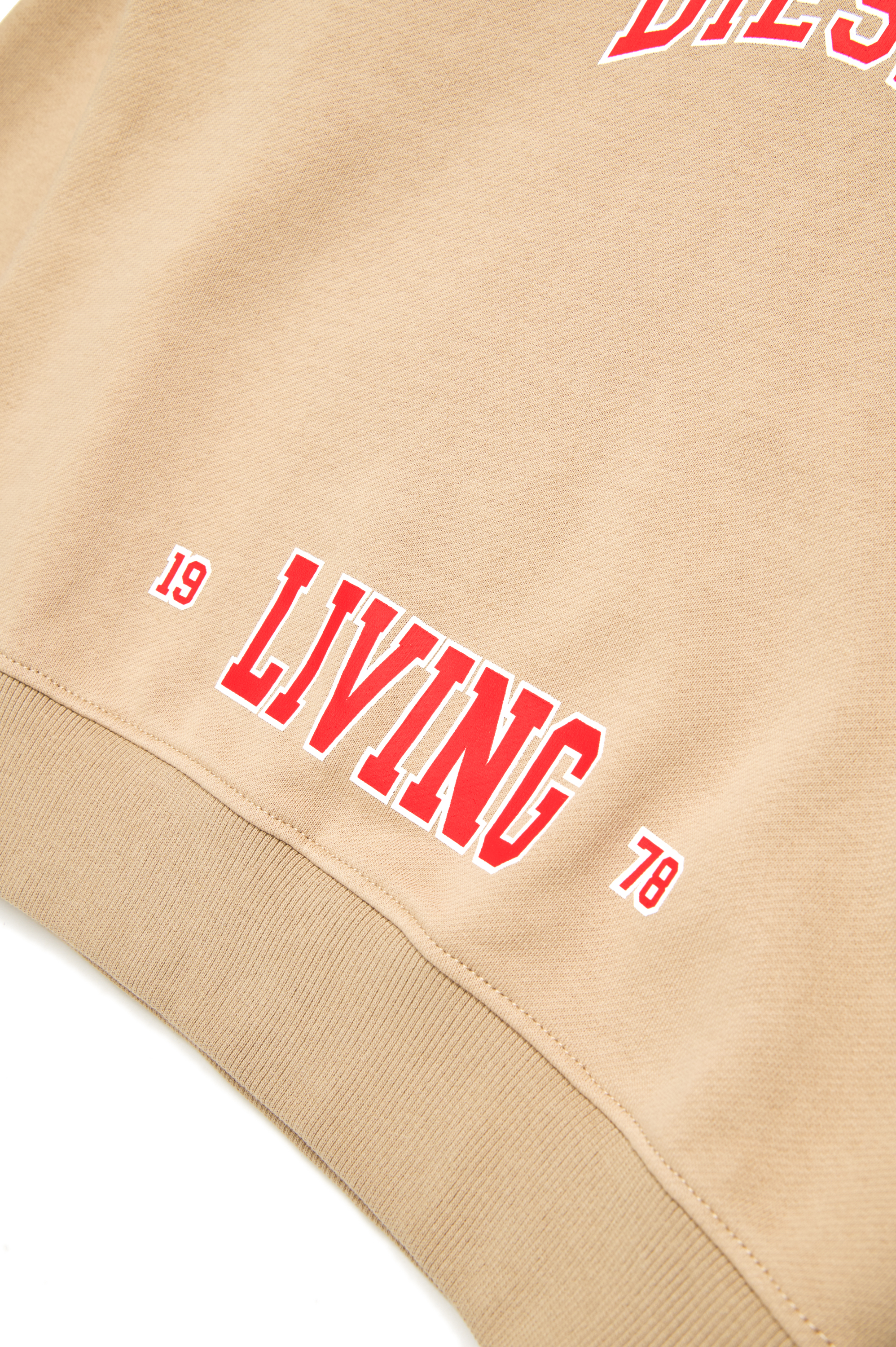 Diesel - SBOXTHOODN7 OVER, Sweat-shirt &agrave; capuche avec logo universitaire Homme in Marron - 4