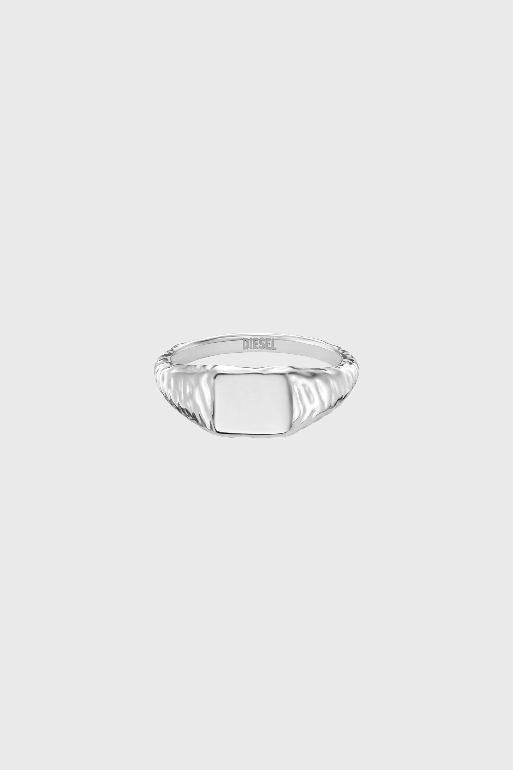 Diesel - DX1731040, Bague chevali&egrave;re en acier inoxydable Mixte in Gris argent&eacute; - 2