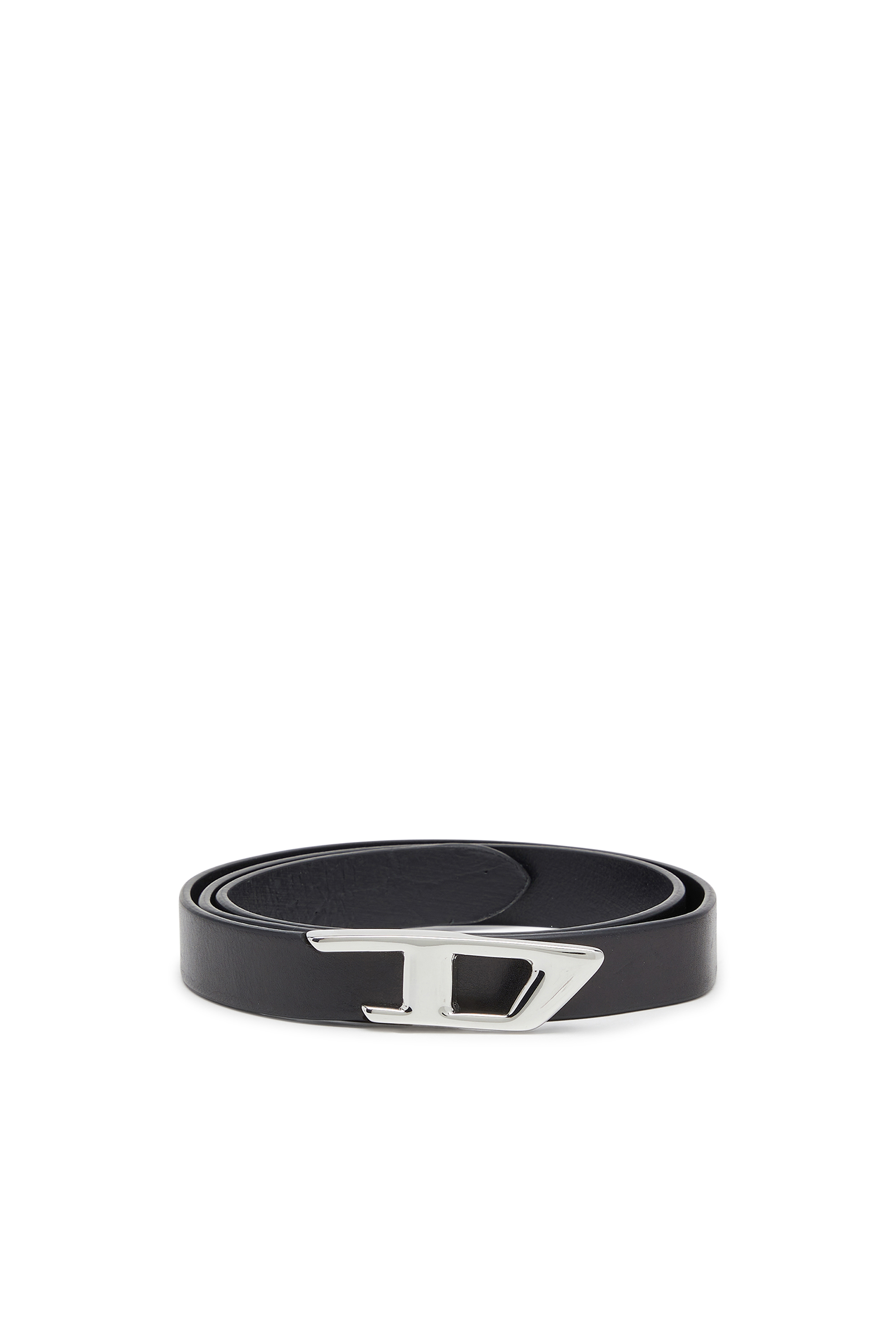 Diesel - B-D LOGO 2.0 20, 2 cm ceinture en cuir avec boucle logo 3D Femme in Noir - 4