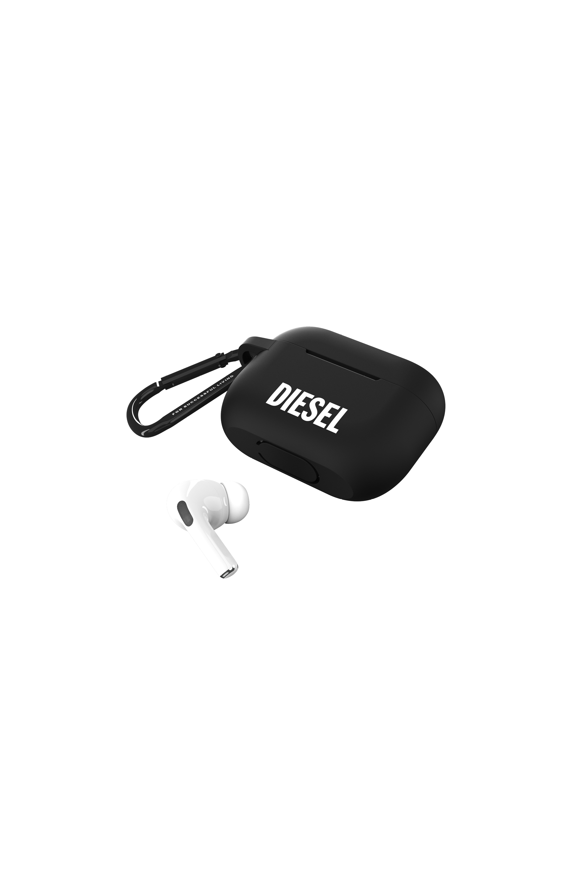 Diesel - 45835 AIRPOD CASE, &Eacute;tui en silicone pour AirPods Pro Mixte in Noir - 4