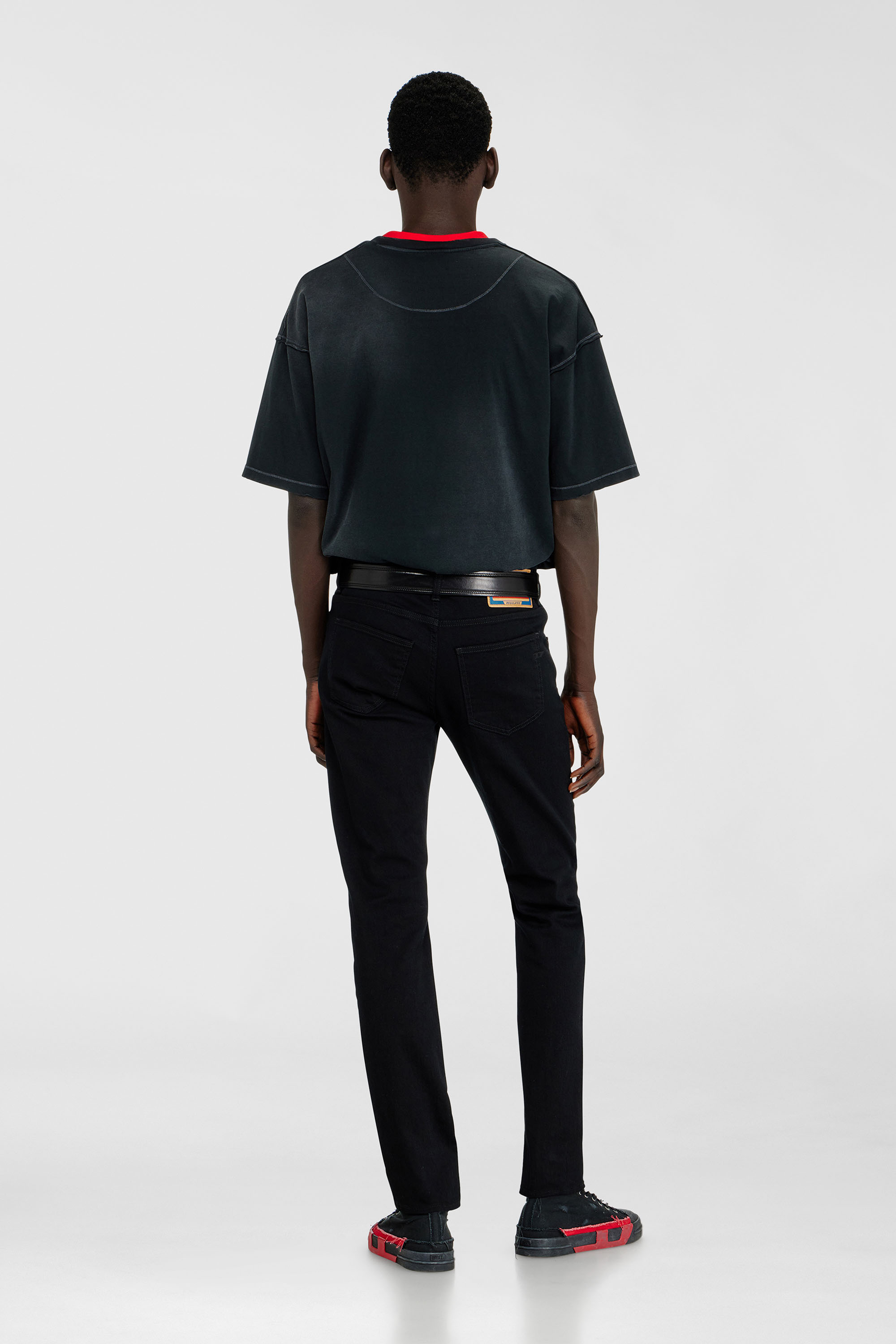 Diesel - Man's Slim Jeans 2019 D-Strukt 069YP, Black/Dark grey - 3
